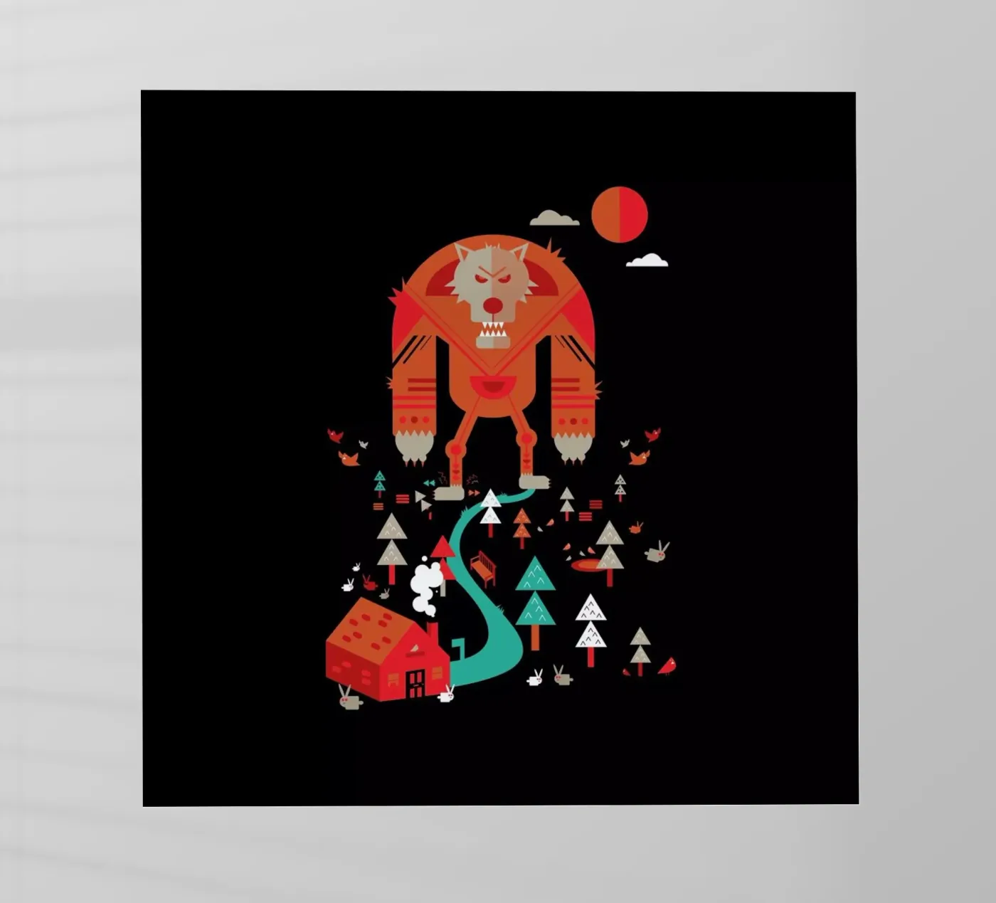 Wolf pellicola backlit da Petros Afshar