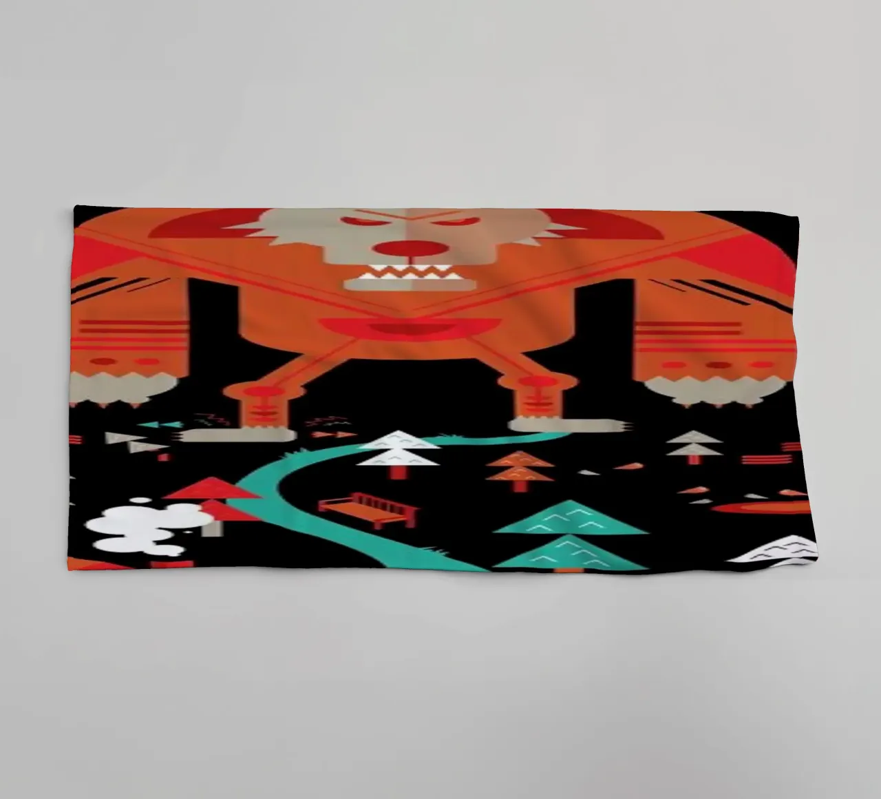 Wolf towel by Petros Afshar