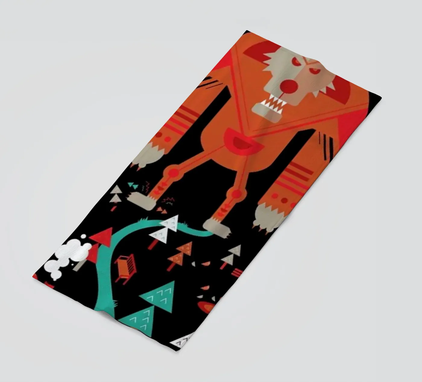 Wolf strandhanddoek van Petros Afshar
