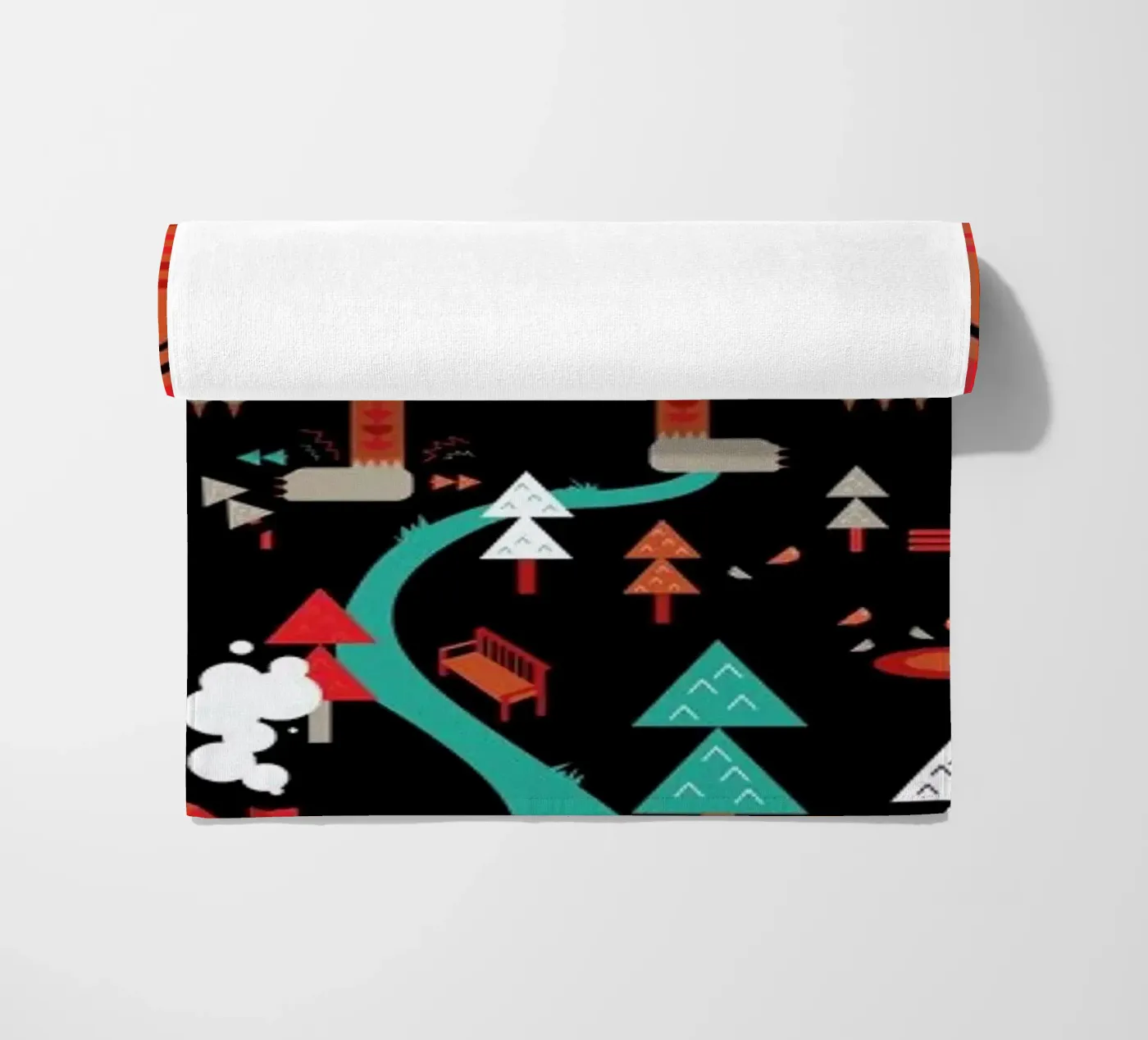 Wolf strandhanddoek van Petros Afshar
