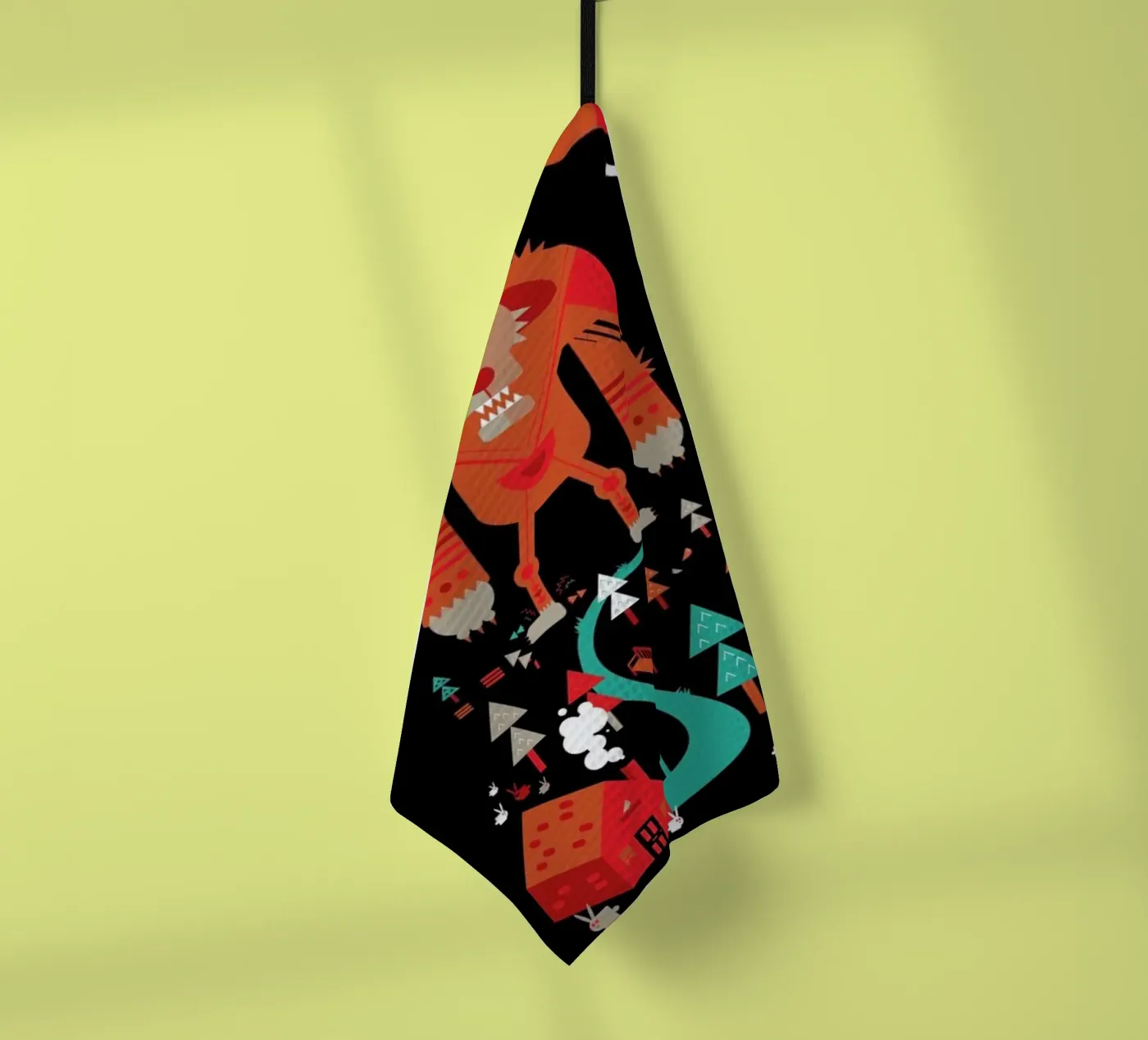 Wolf theedoek van Petros Afshar