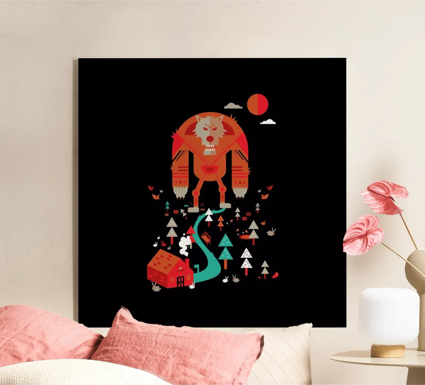 Wolf plexiglass da Petros Afshar