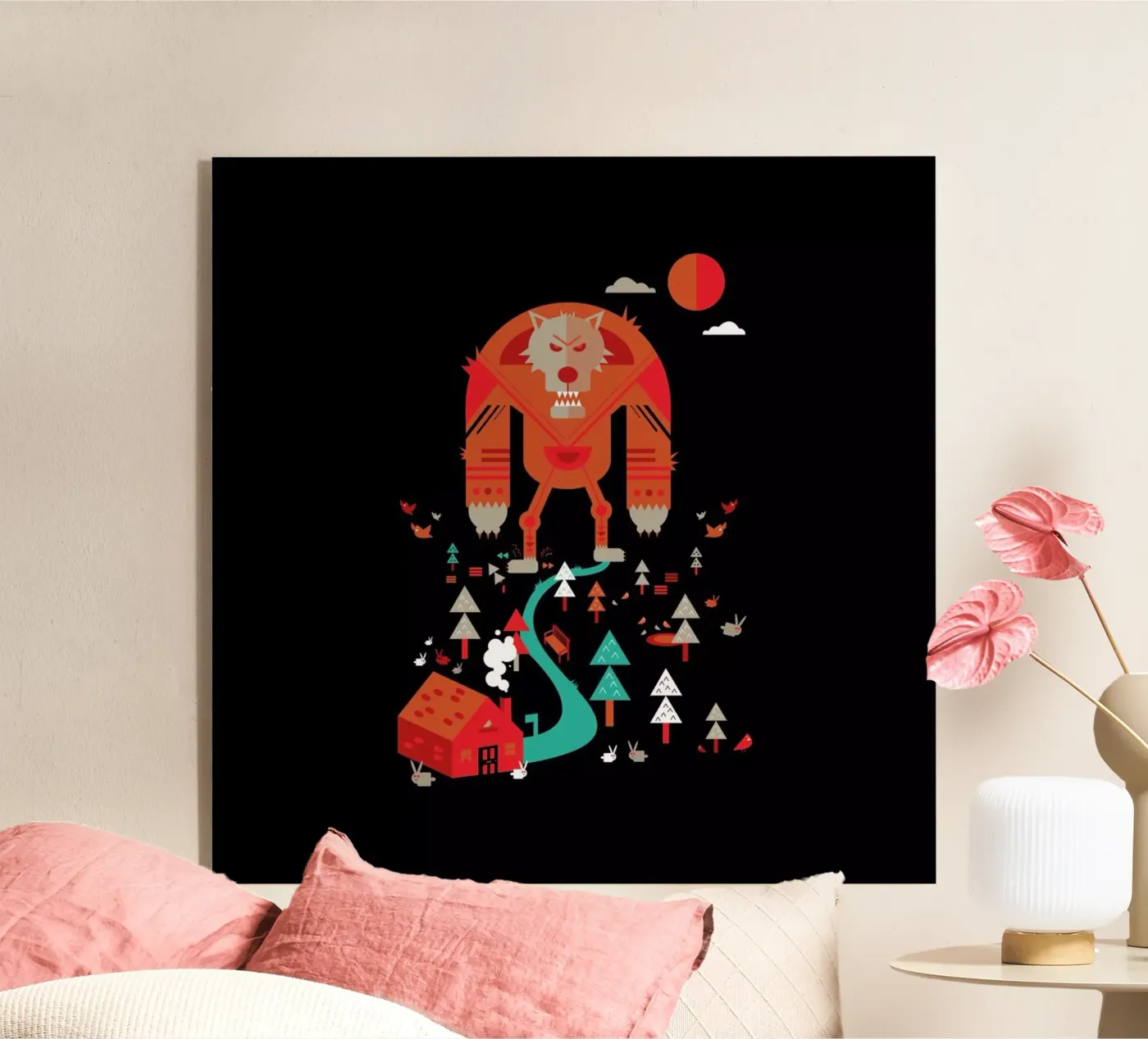 Wolf plexiglas de Petros Afshar