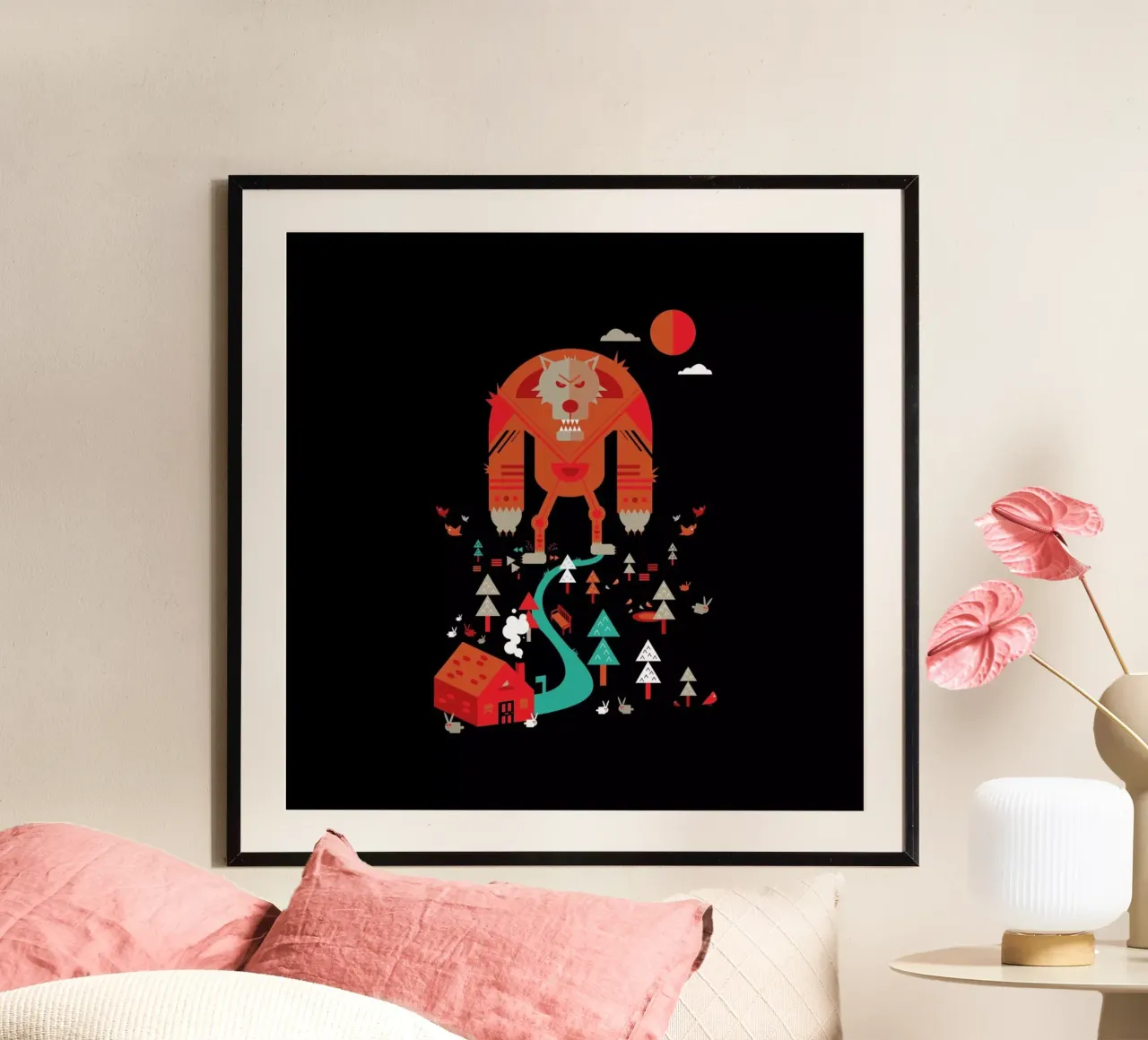 Wolf poster by Petros Afshar