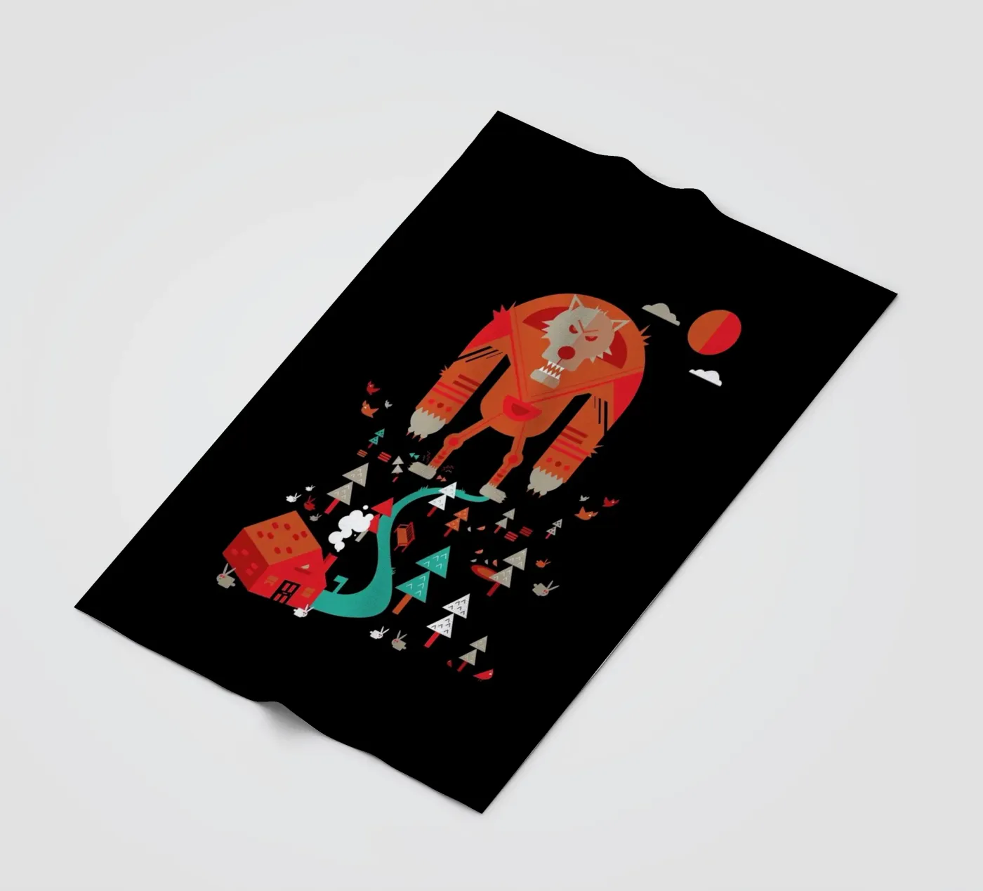 Wolf fleecedeken van Petros Afshar