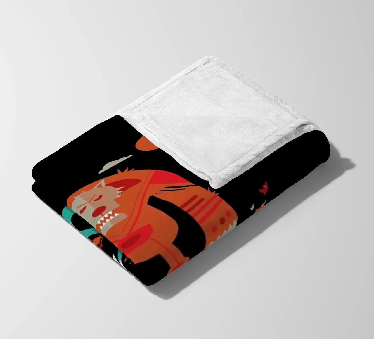 Wolf Fleecedecke von Petros Afshar