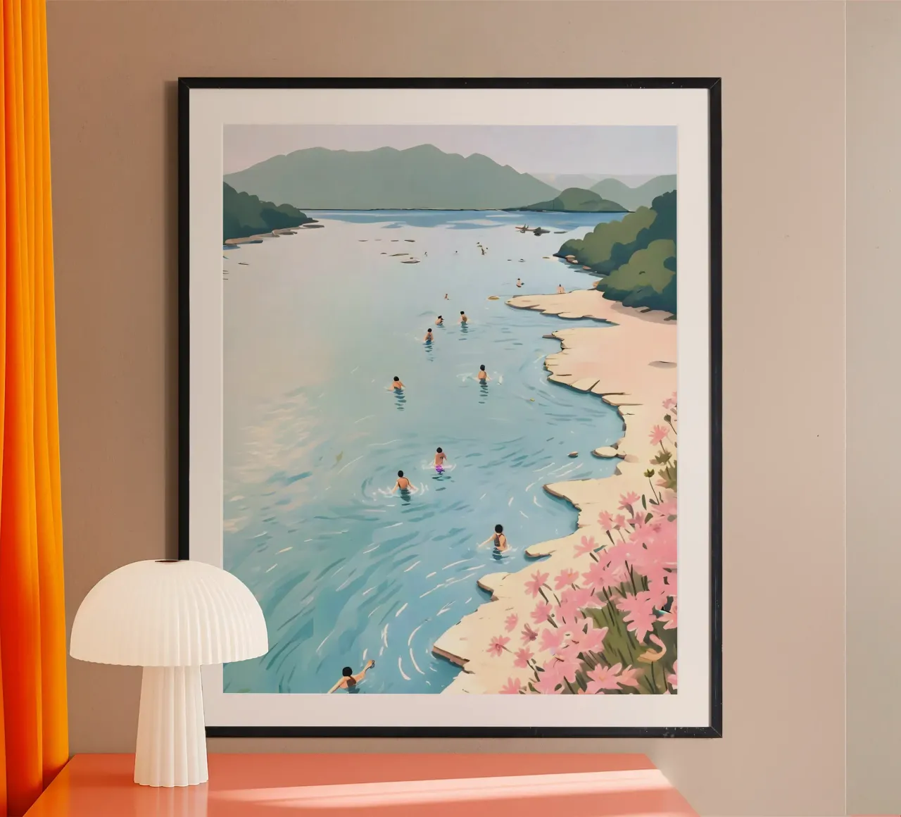 Próximo verano poster con marco de plástico de 83oranges