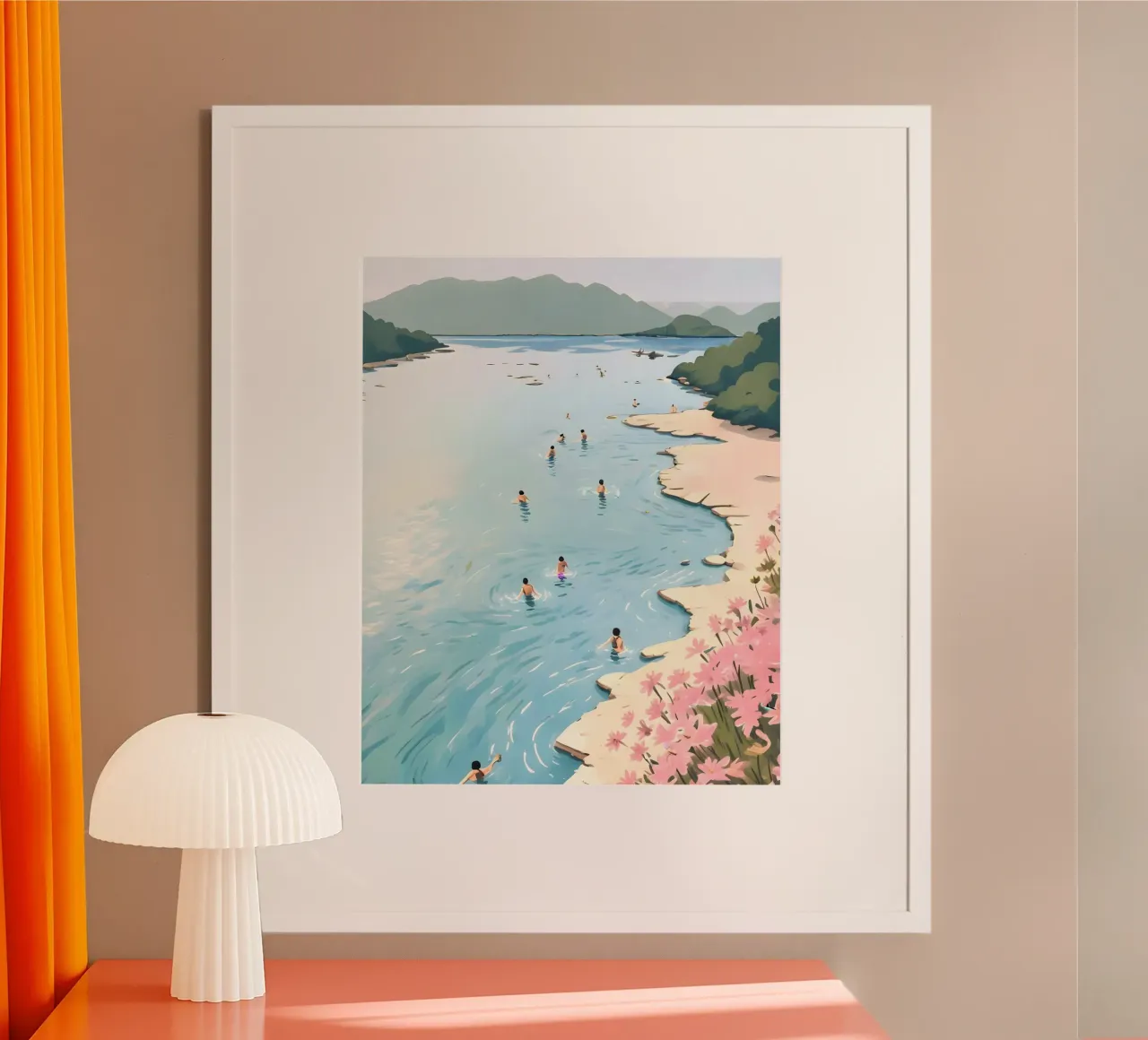 Próximo verano poster con marco de plástico de 83oranges