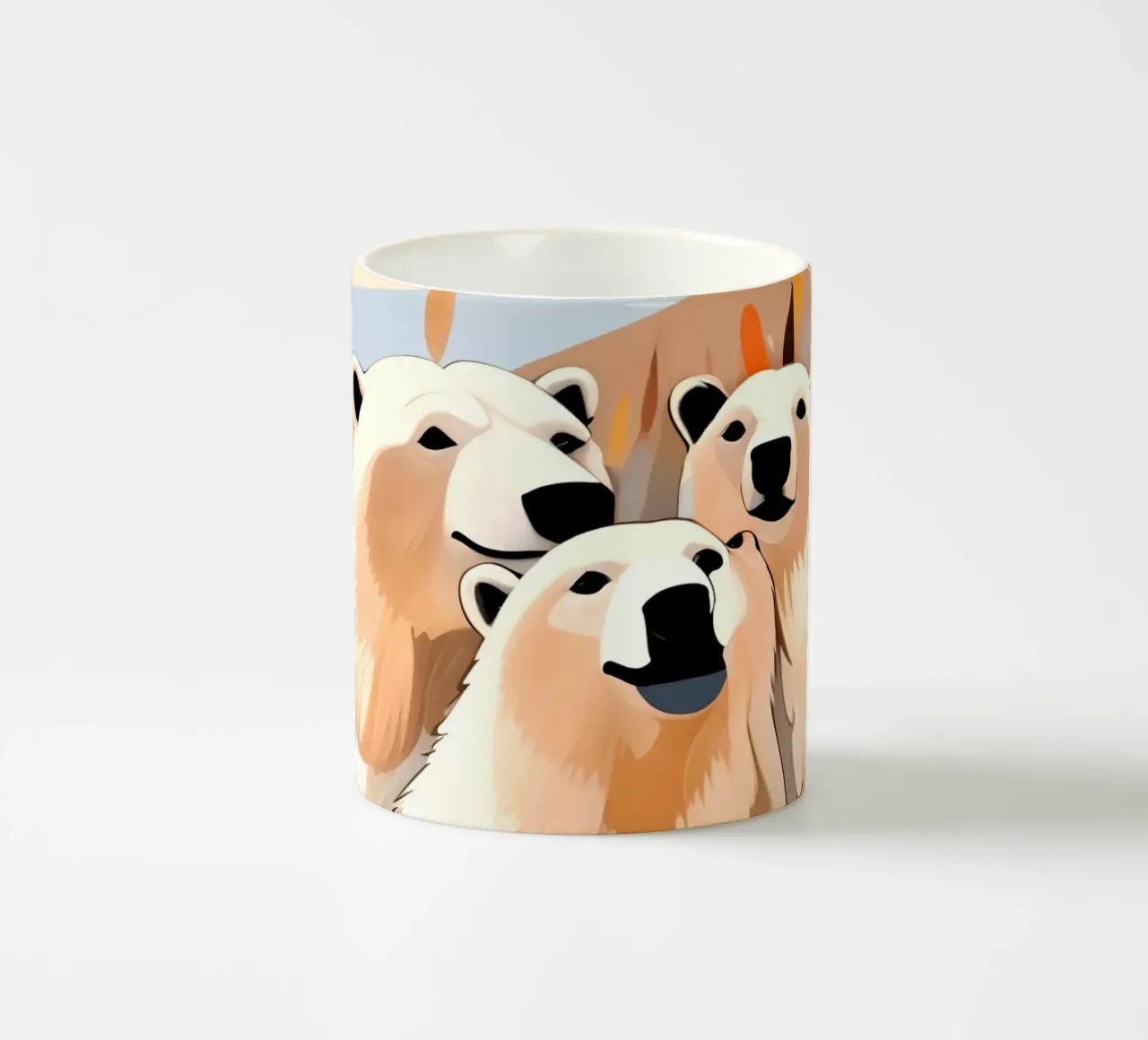 Tre orsi polari tazza in ceramica da 83oranges