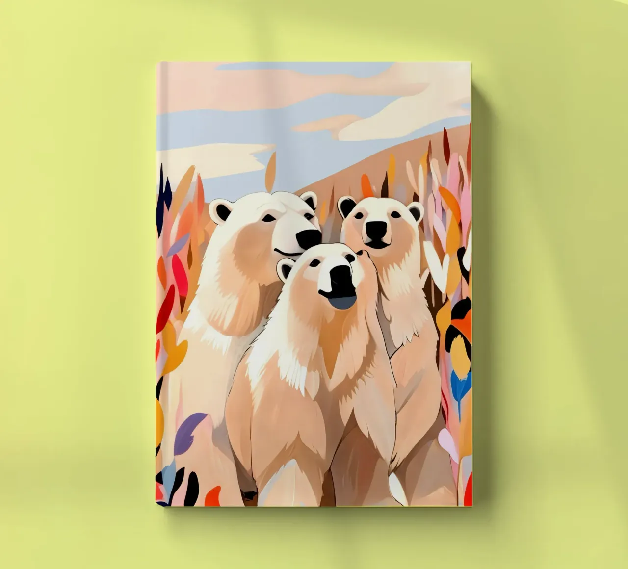 Three Polar Bears notebook by 83oranges
