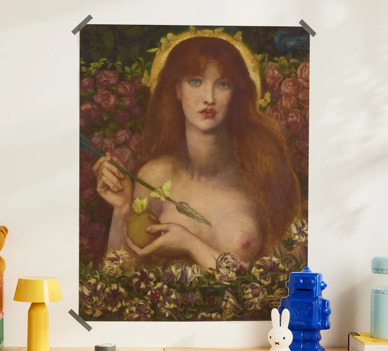 Dante Gabriel Rossetti - Venus Verticordia poster con telaio in plastica da Timeless Artworks