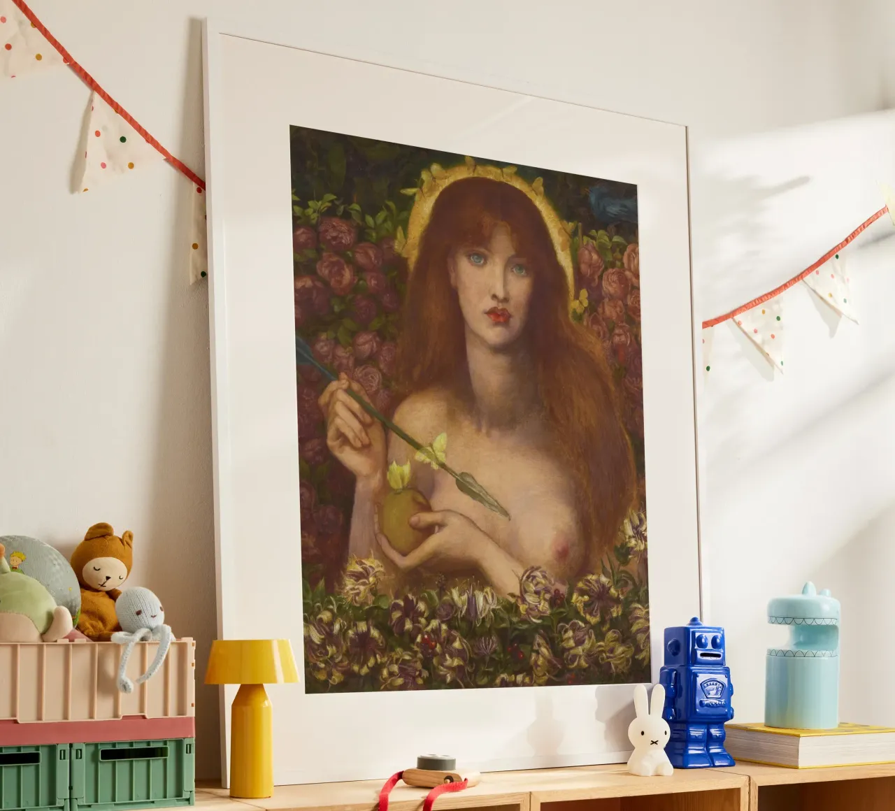 Dante Gabriel Rossetti - Venus Verticordia poster con telaio in plastica da Timeless Artworks