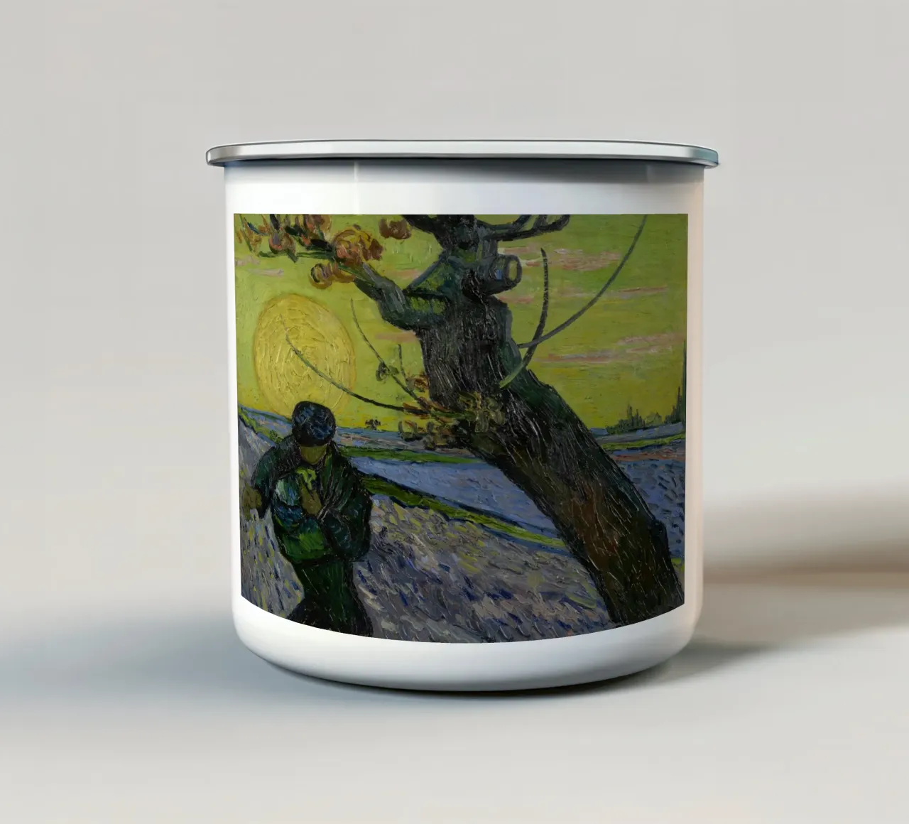 Vincent van Gogh - Il seminatore tazza in smalto da Timeless Artworks