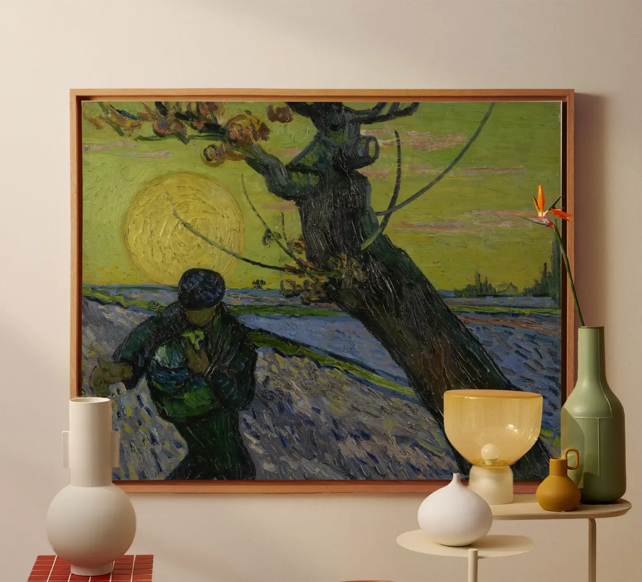 Vincent van Gogh - Il seminatore tela con Cornice a cassetta da Timeless Artworks