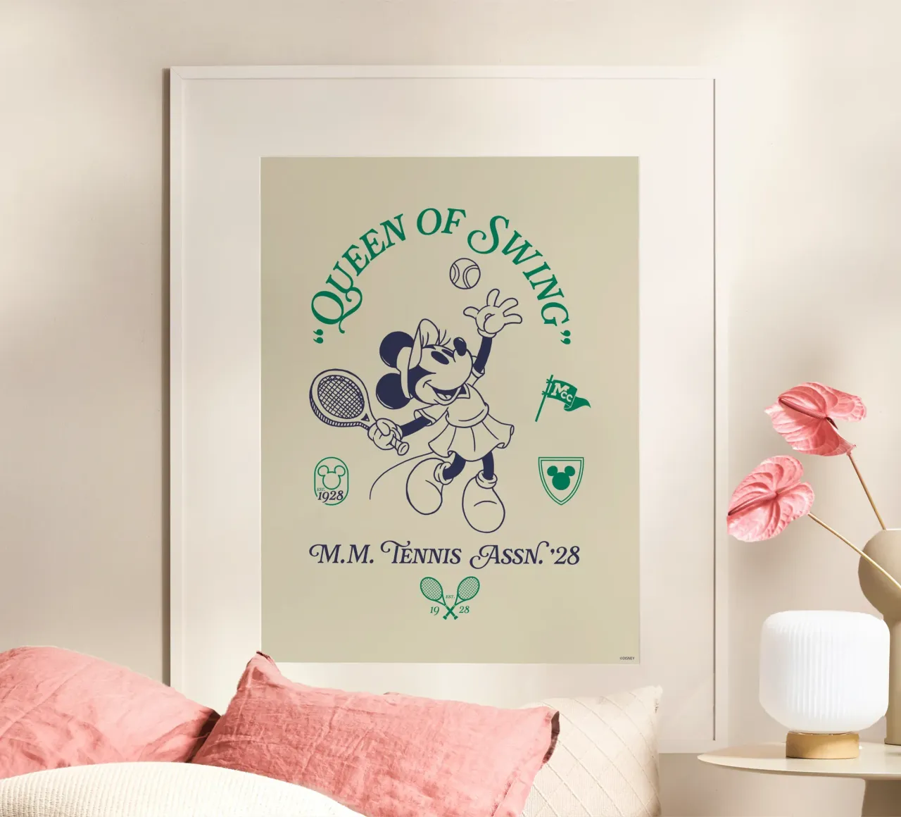 Queen of Swing poster con telaio in plastica da Mickey Mouse