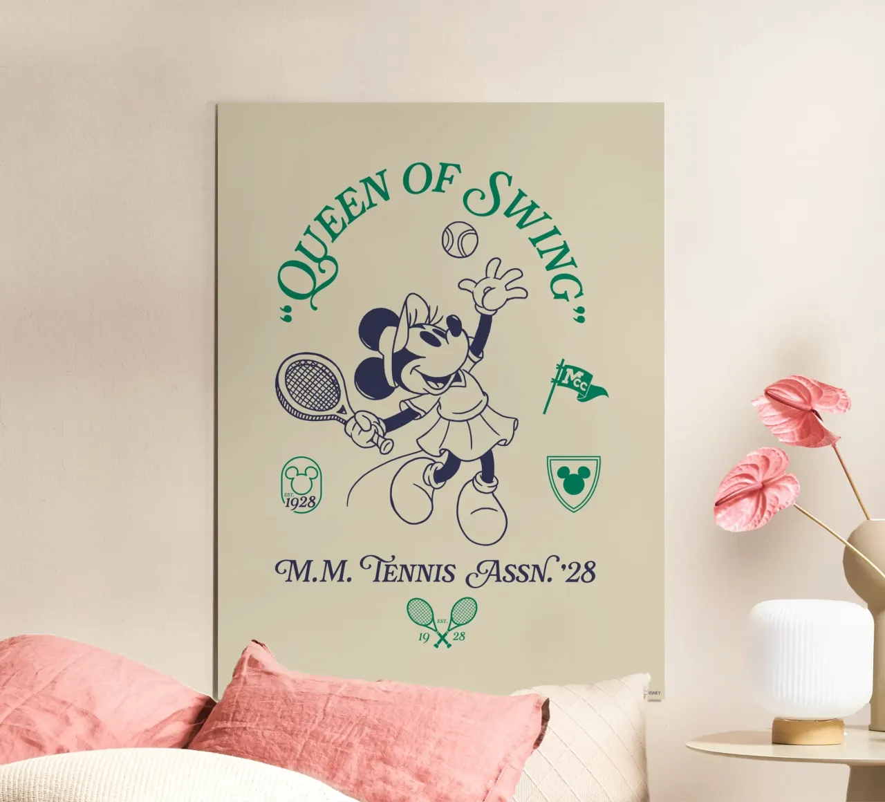 Queen of Swing poster con telaio in plastica da Mickey Mouse