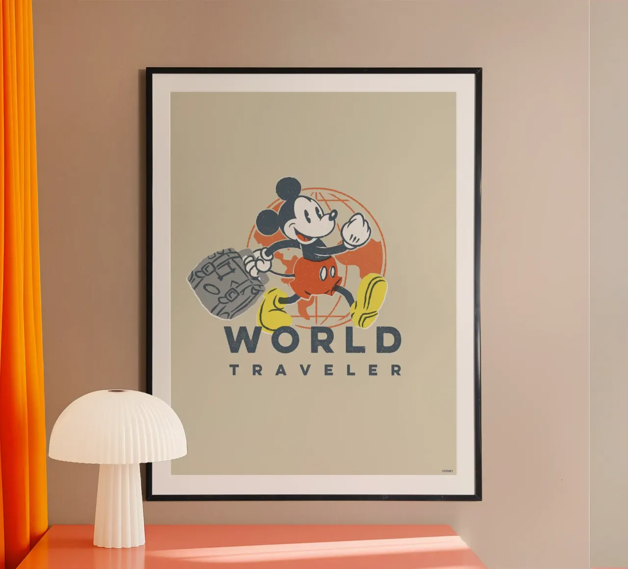 World Traveler poster de Mickey Mouse