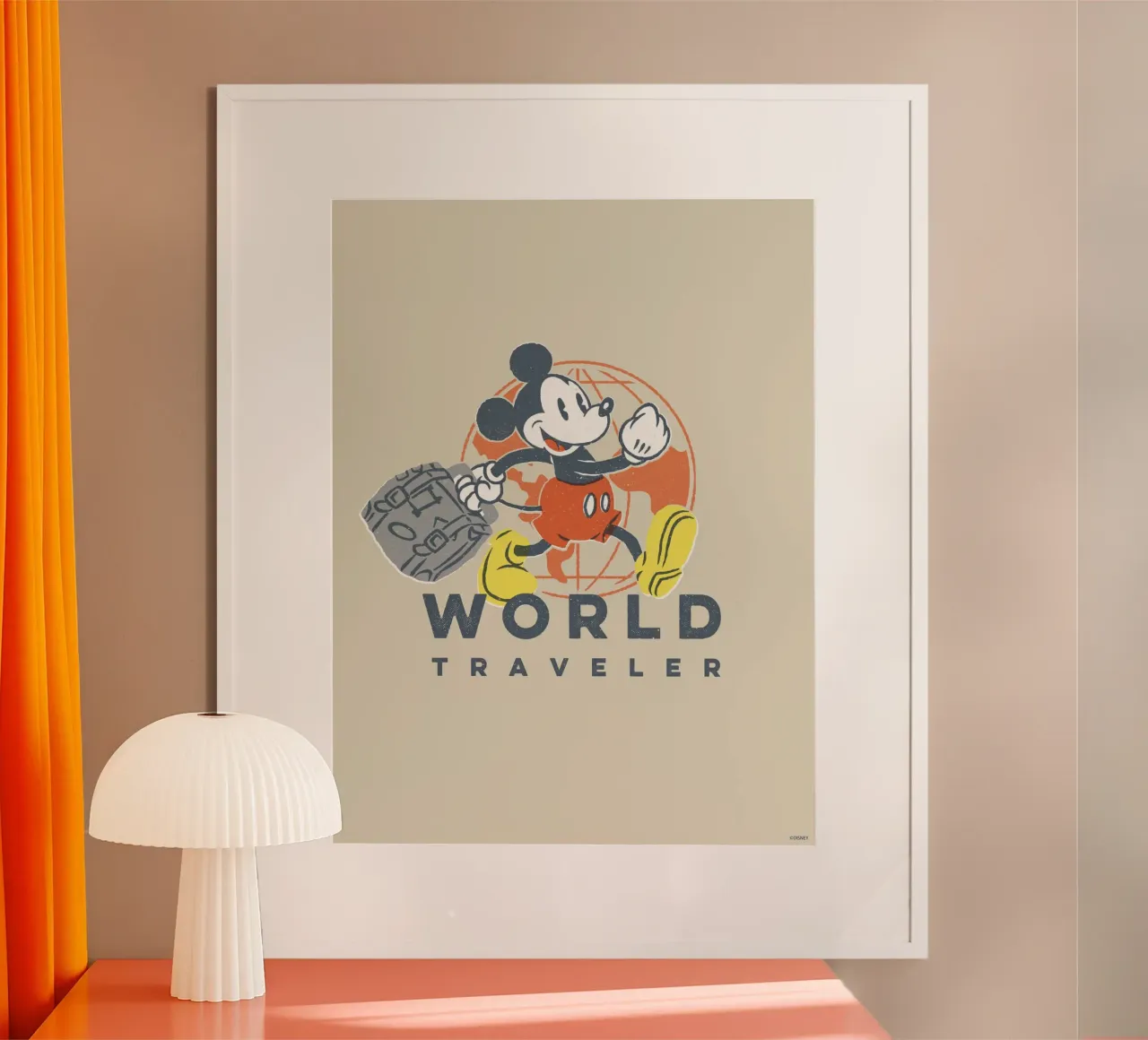 World Traveler poster de Mickey Mouse