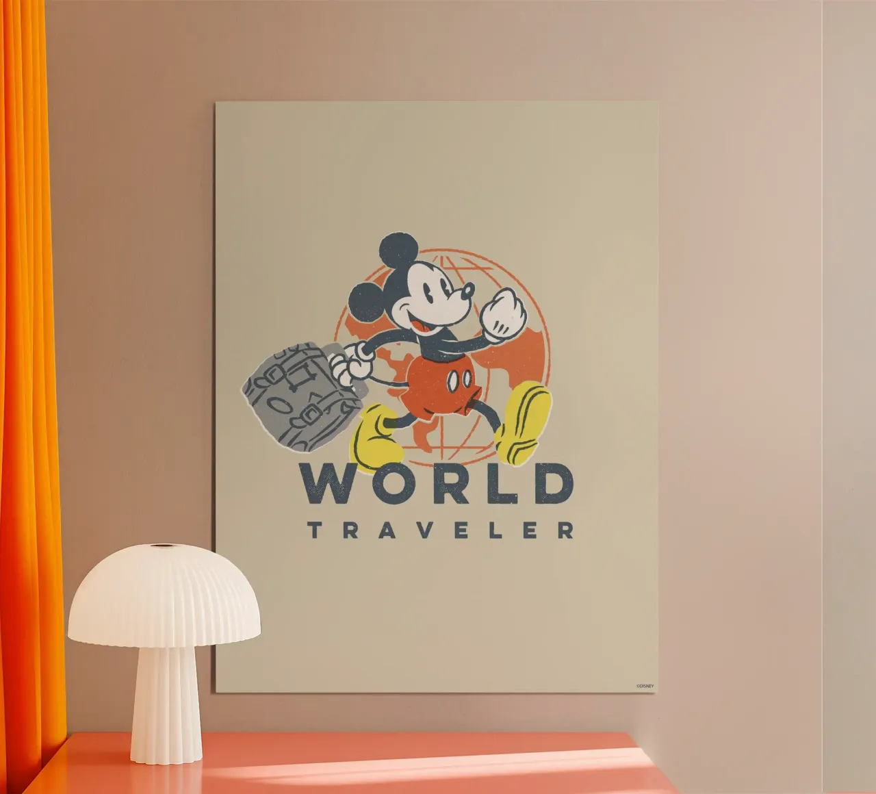 World Traveler poster de Mickey Mouse