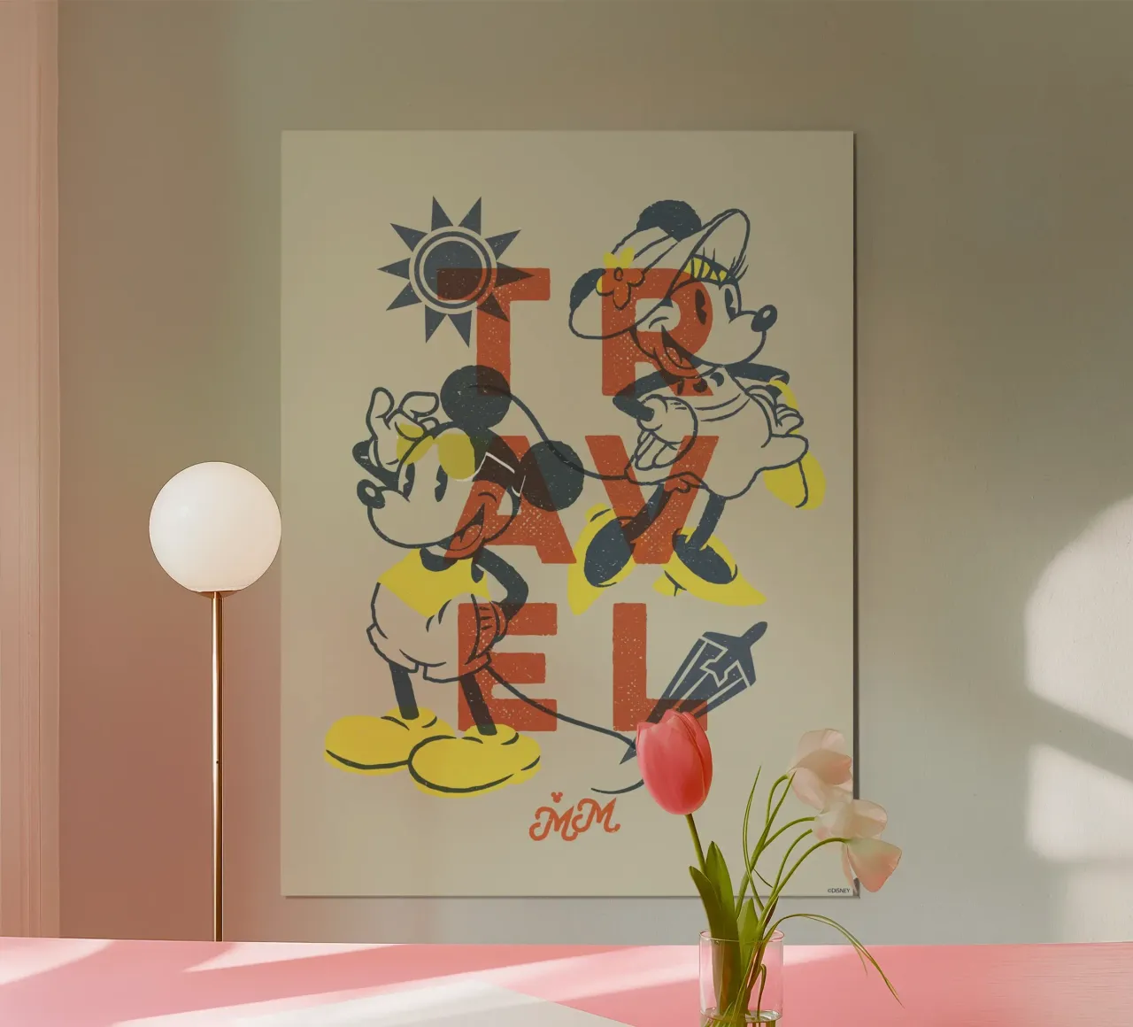 Mickey & Minnie - Travel poster de Mickey Mouse