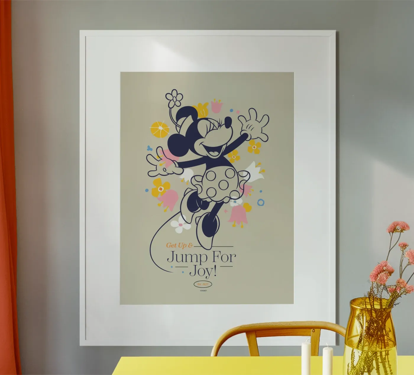 Minnie Mouse - Joy poster van Mickey Mouse