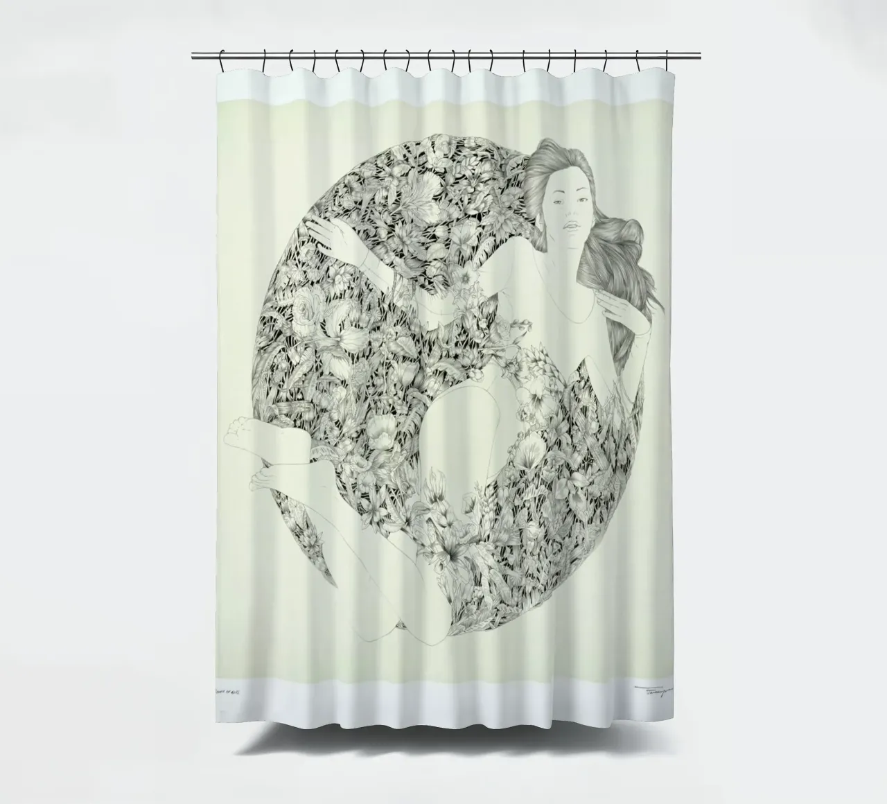 Bower of Bliss shower curtain by Faunesque