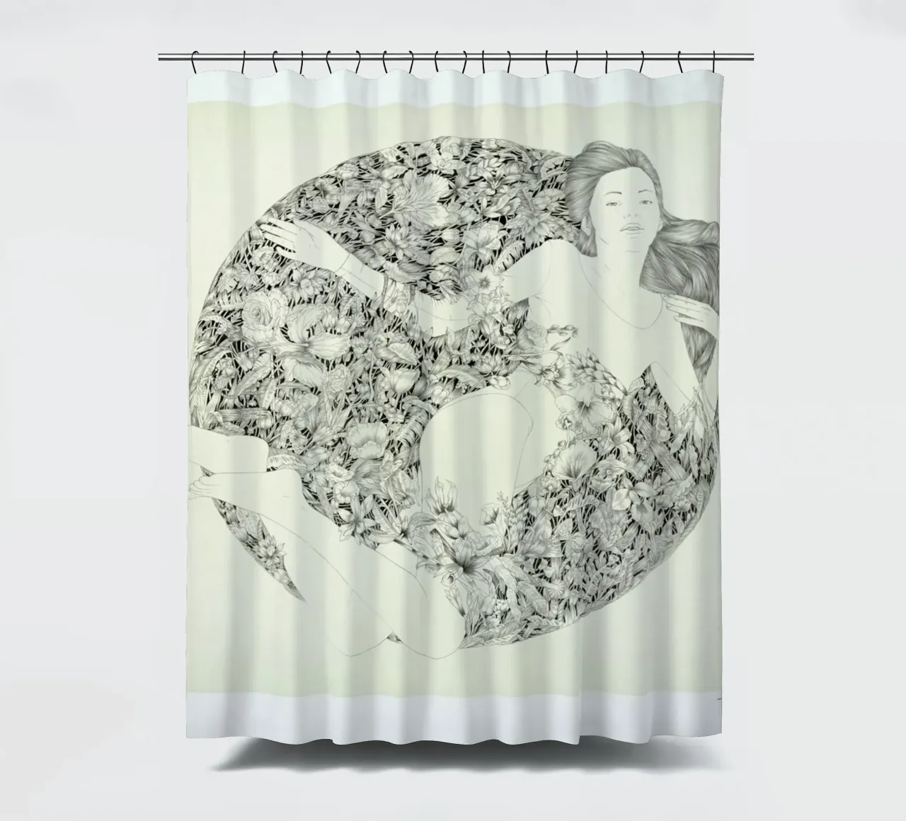 Bower of Bliss shower curtain by Faunesque