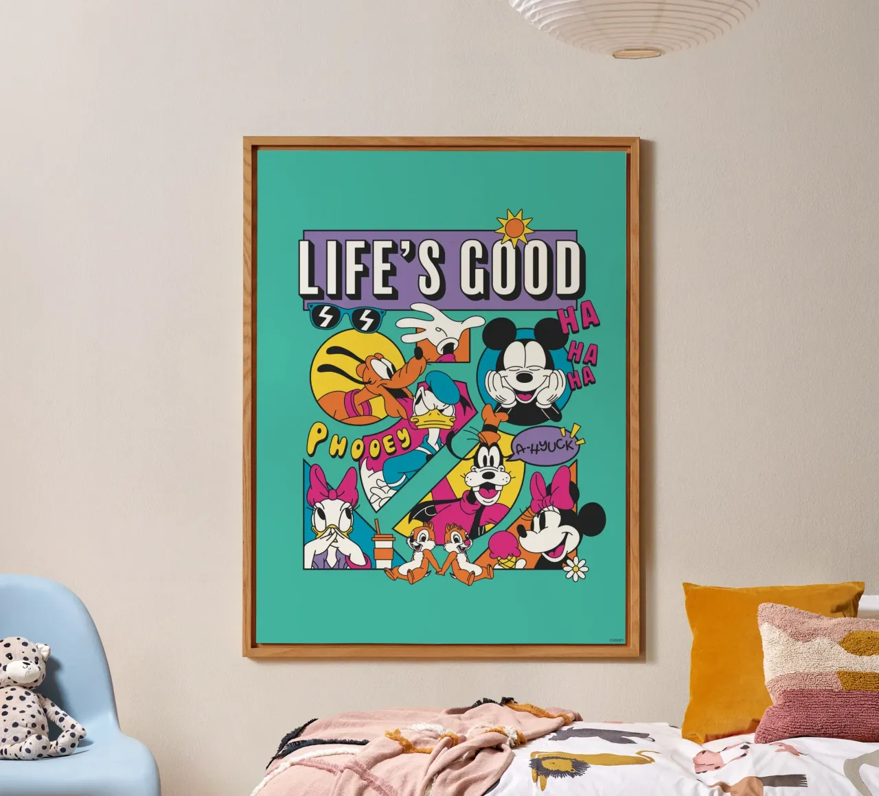 Mickey & Friends - Life´s good alluminio dibond da Mickey Mouse