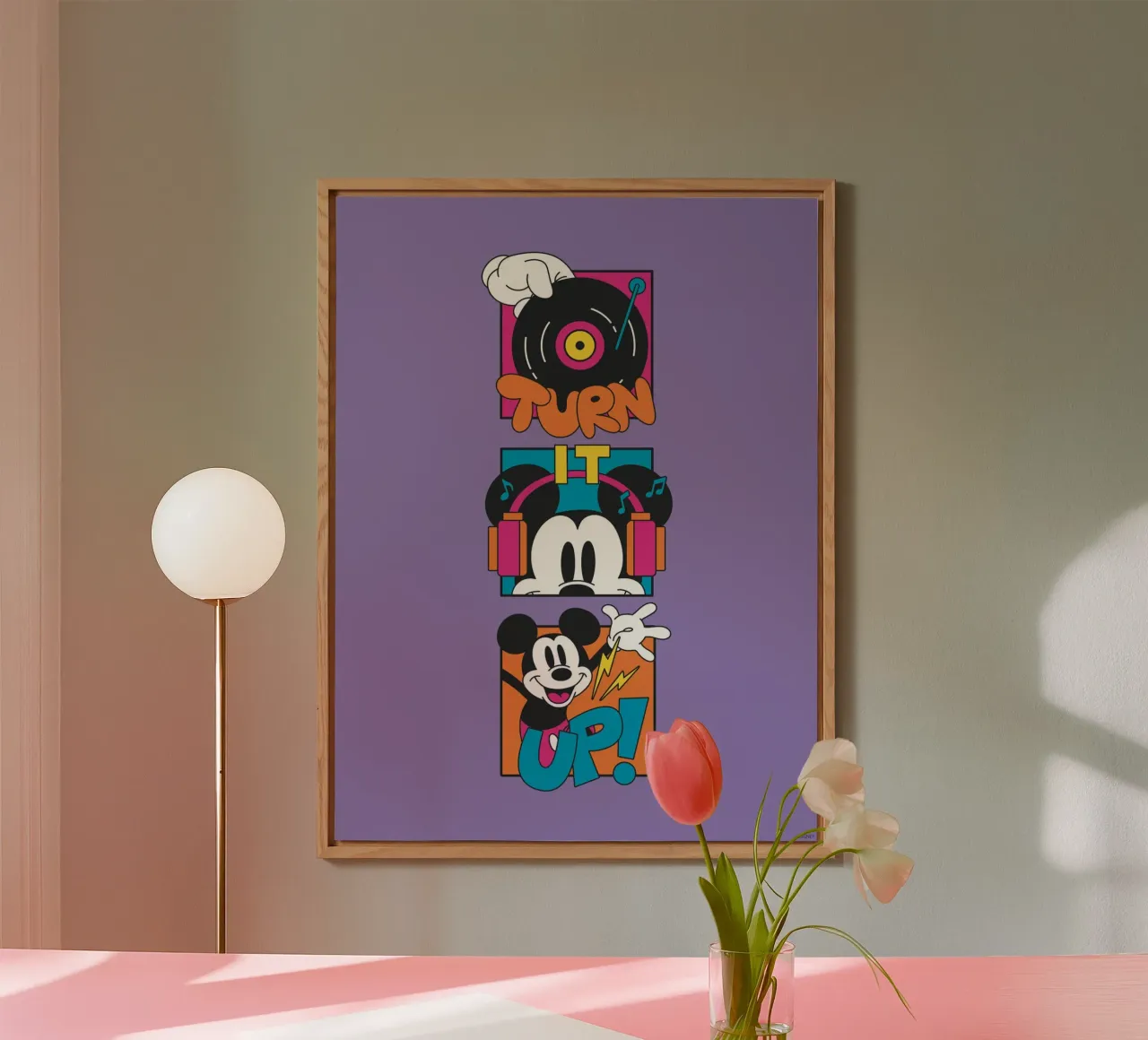 DJ Mickey alluminio dibond da Mickey Mouse
