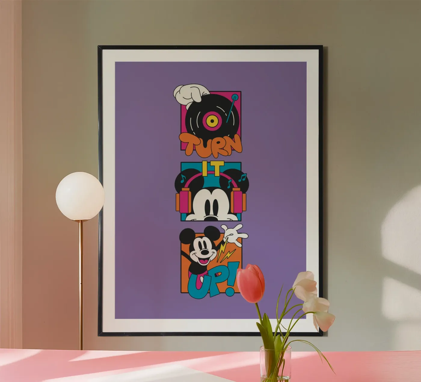 DJ Mickey poster by Mickey Mouse