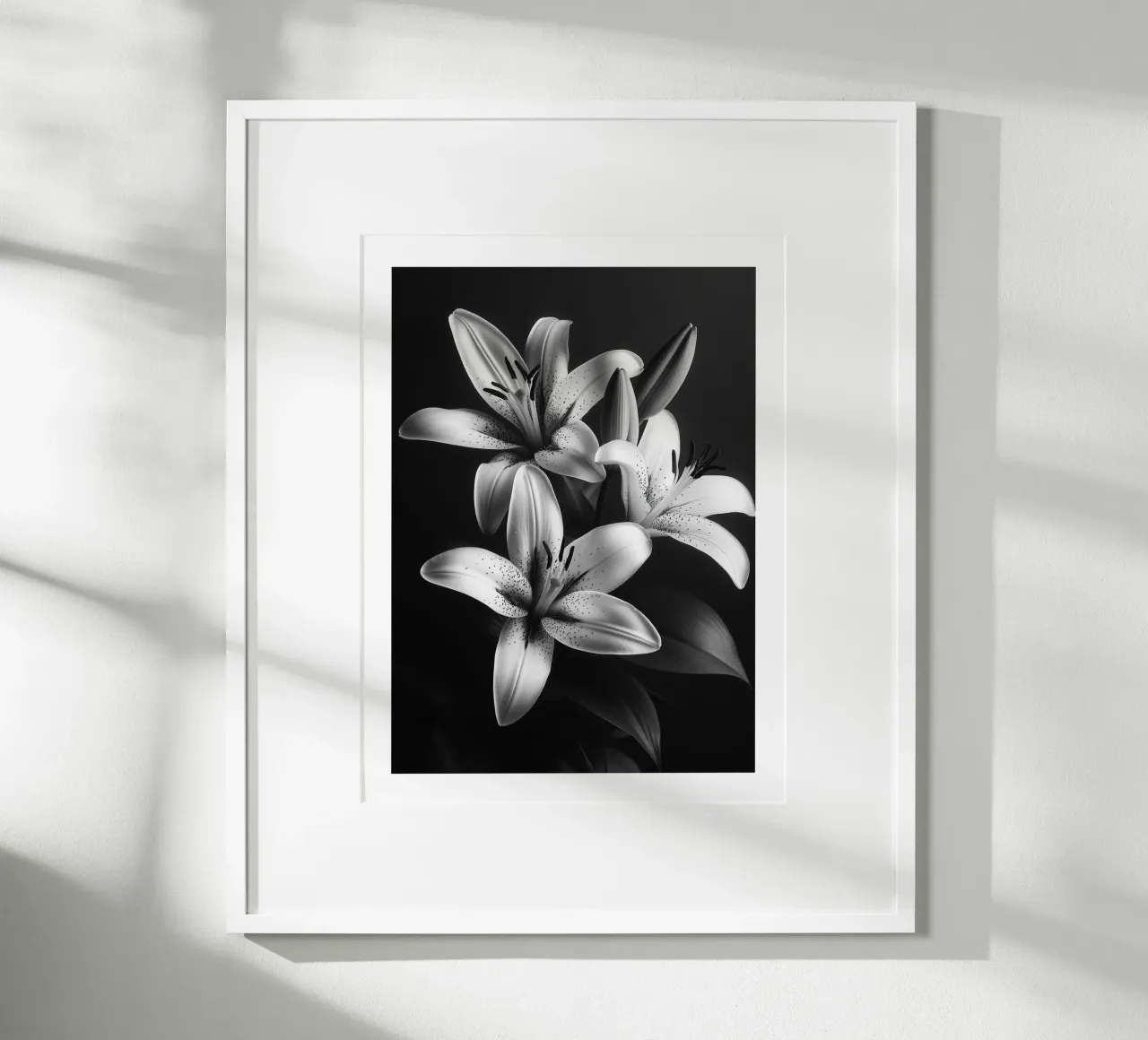 Gigli in bianco e nero poster da Flora & Horizon