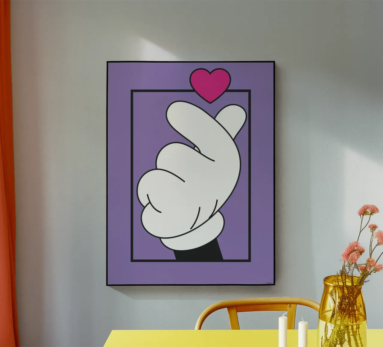 Große Mickey Liebe plexiglass da Mickey Mouse