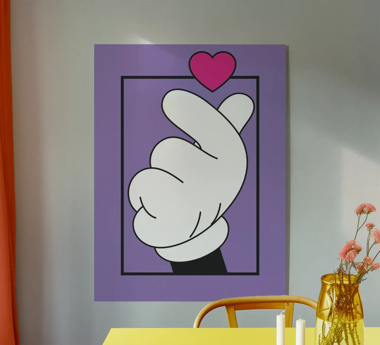 Große Mickey Liebe plexiglass da Mickey Mouse