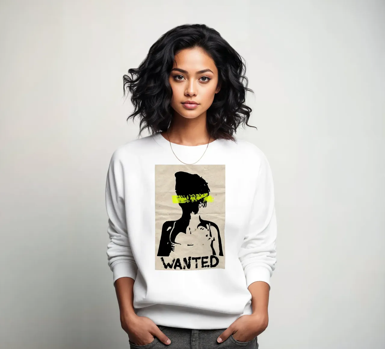 Wanted sweatshirt by Mia Nissen
