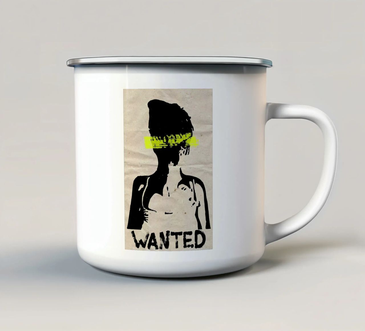 Wanted tazza in smalto da Mia Nissen
