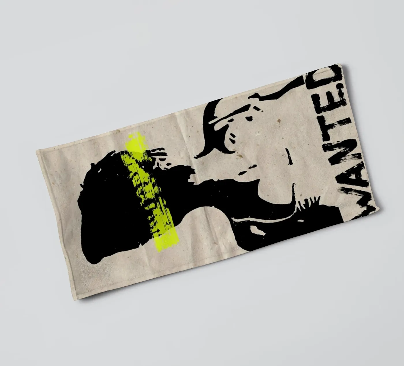 Wanted towel by Mia Nissen