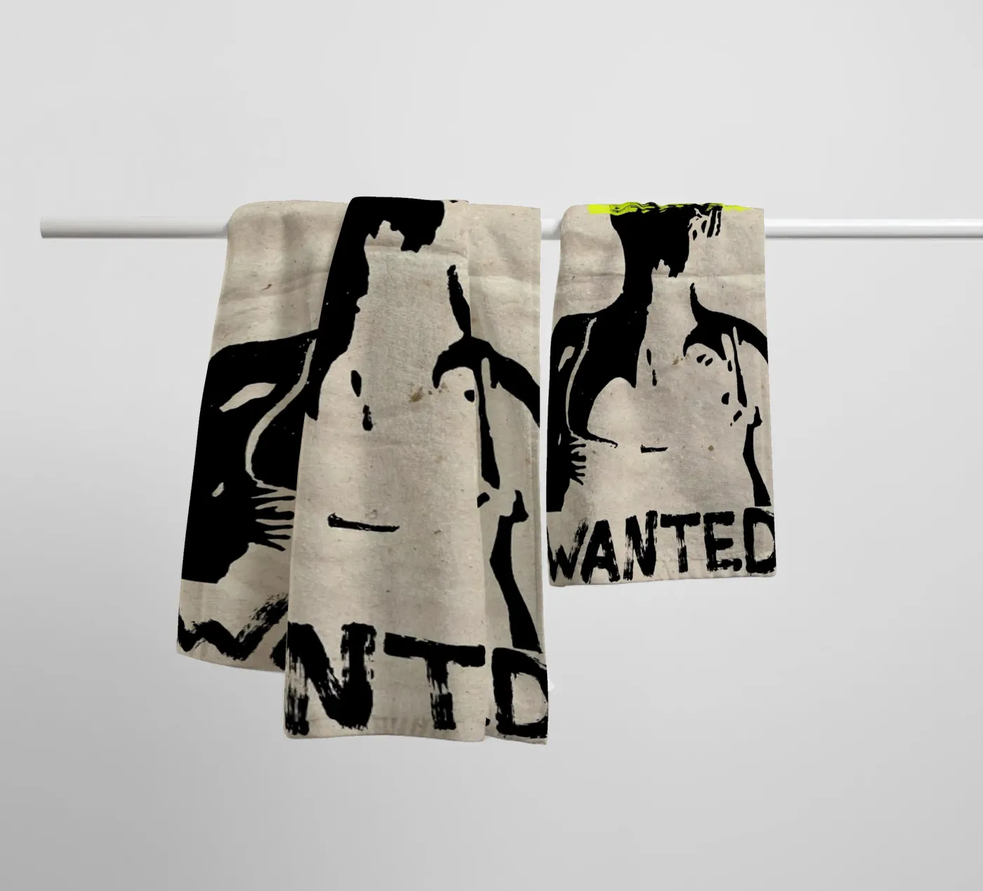 Wanted towel by Mia Nissen