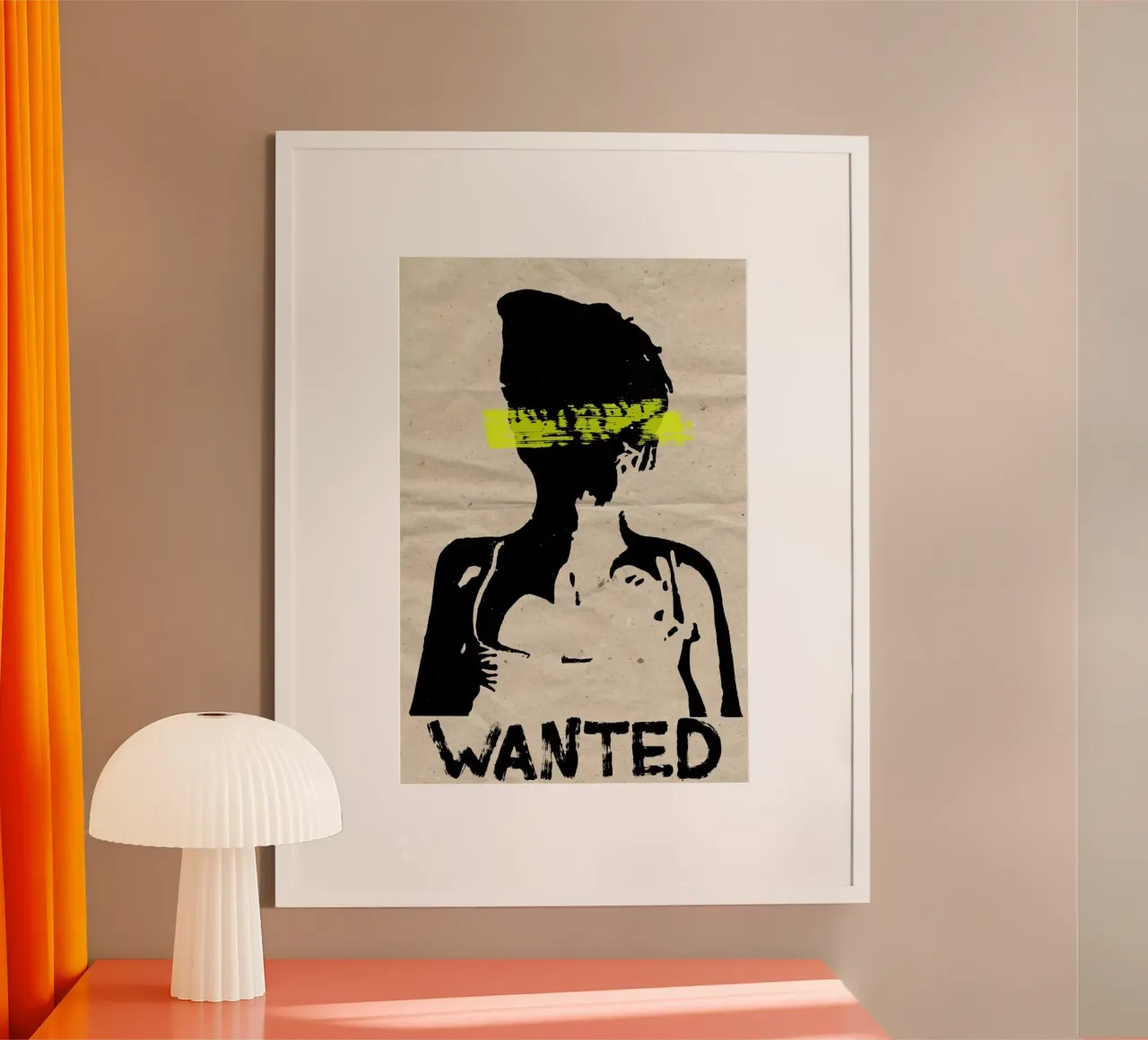 Wanted poster con telaio in plastica da Mia Nissen