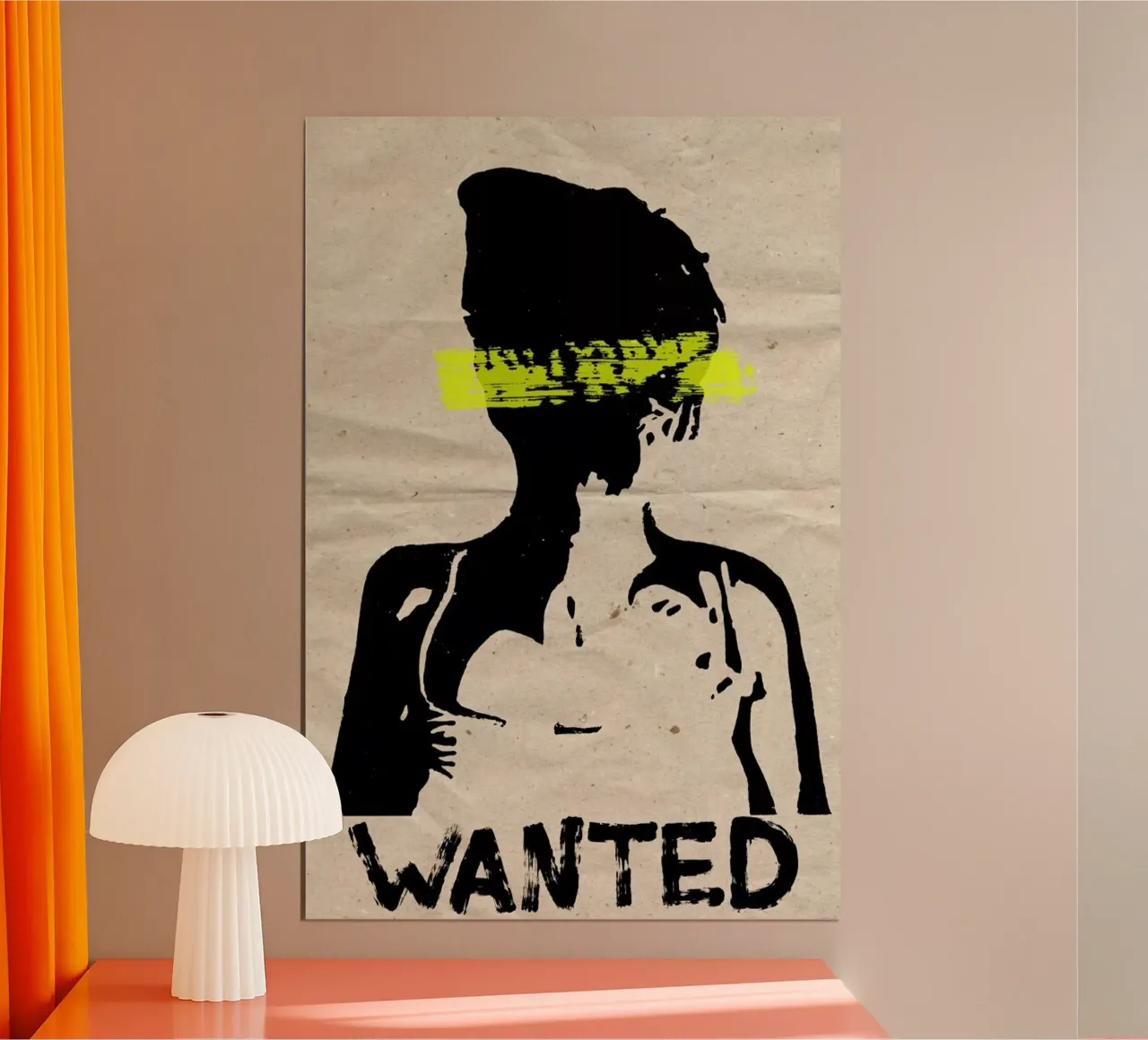 Wanted poster con telaio in plastica da Mia Nissen