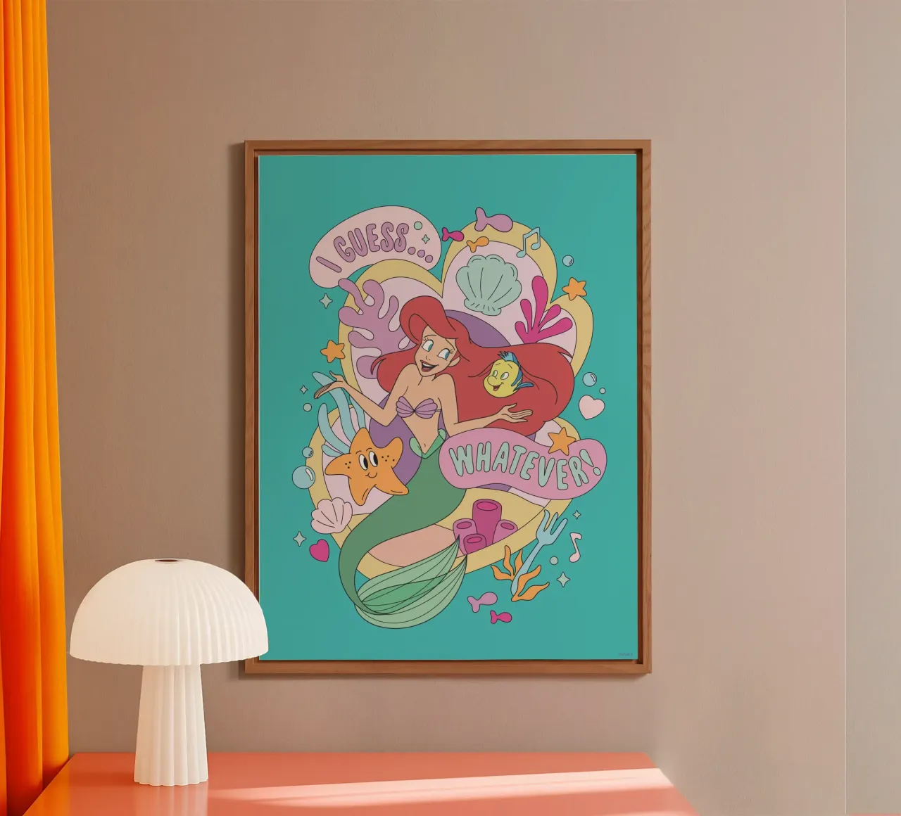 Prinzessin Ariel alluminio dibond da Disney Princess