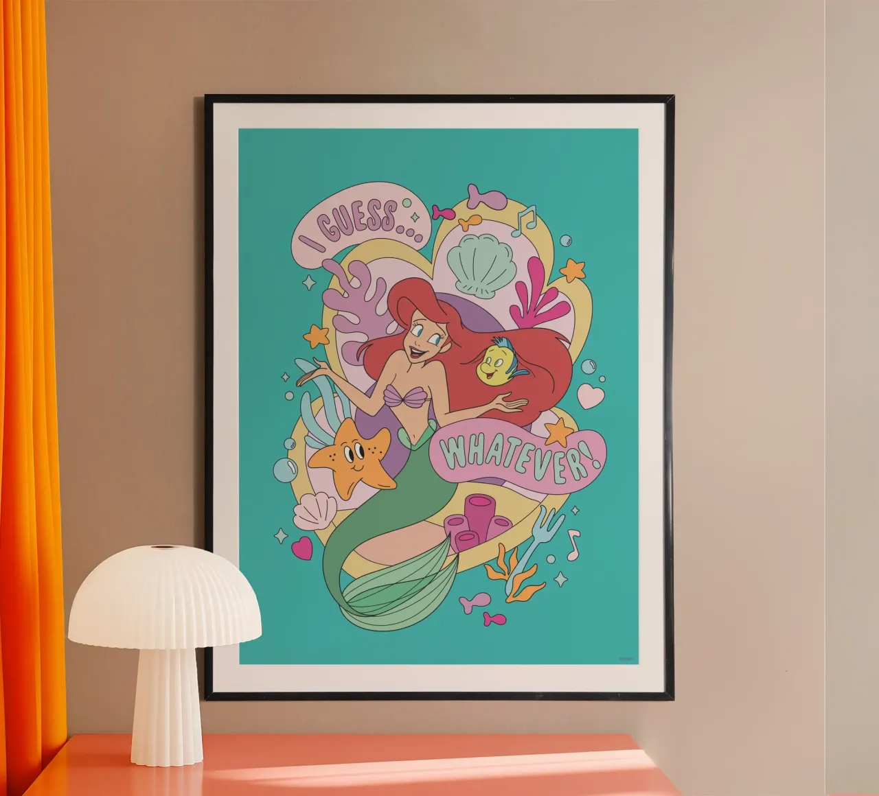 Prinzessin Ariel carta hahnemühle da Disney Princess