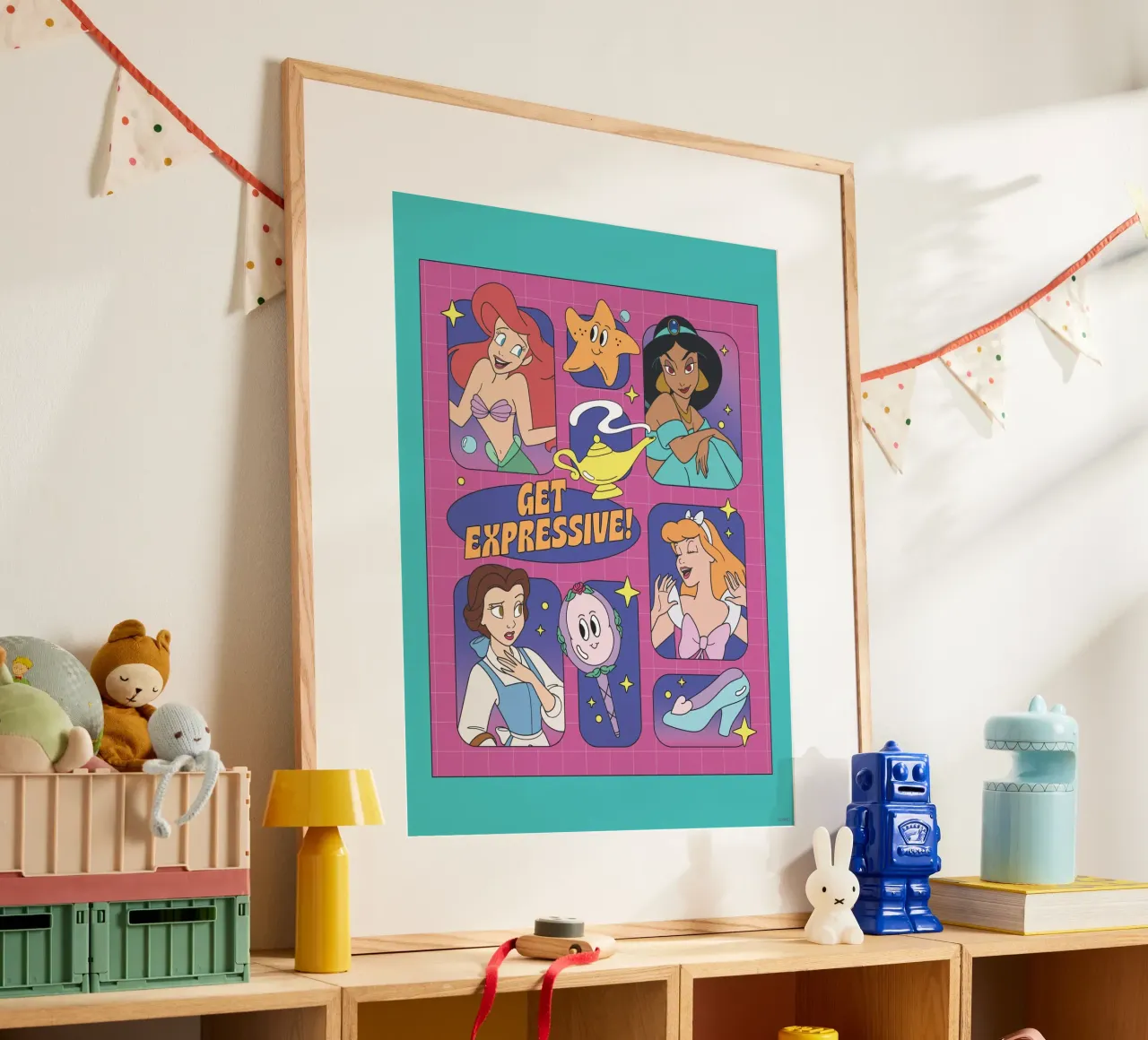 Disney Prinzessinnen poster con telaio in plastica da Disney Princess