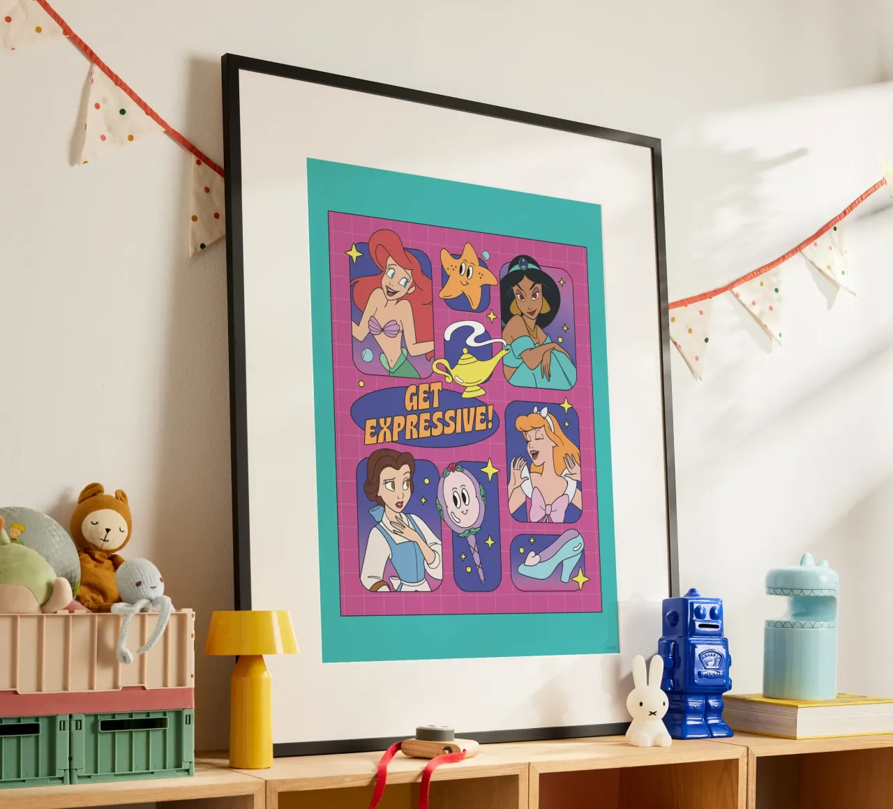 Disney Prinzessinnen poster con telaio in plastica da Disney Princess