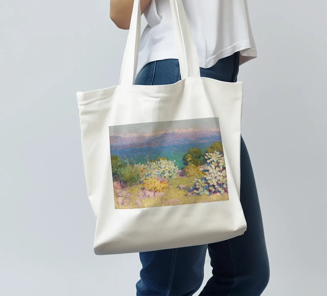 John Russell - In mattinata, Alpi Marittime da Antibes borsa in juta da William Store
