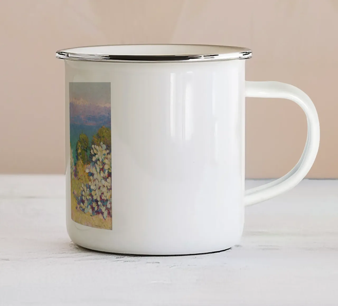 John Russell - In mattinata, Alpi Marittime da Antibes tazza in smalto da William Store