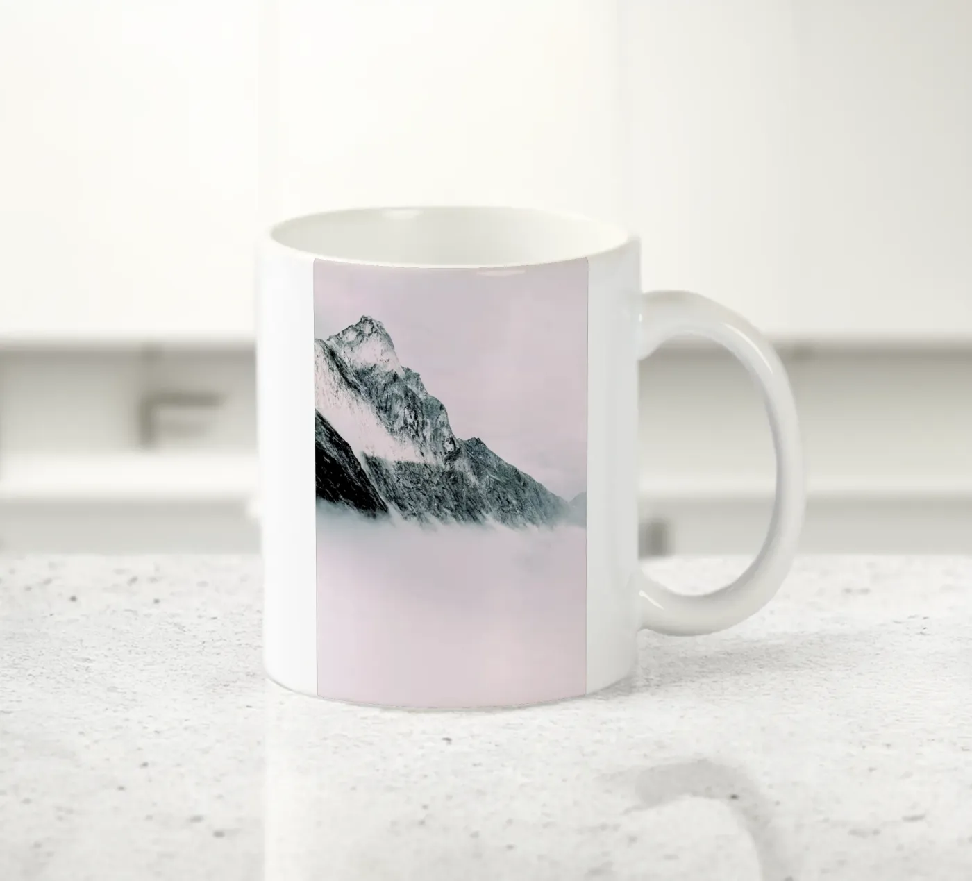 Pink ceramic mug by Chris Abatzis