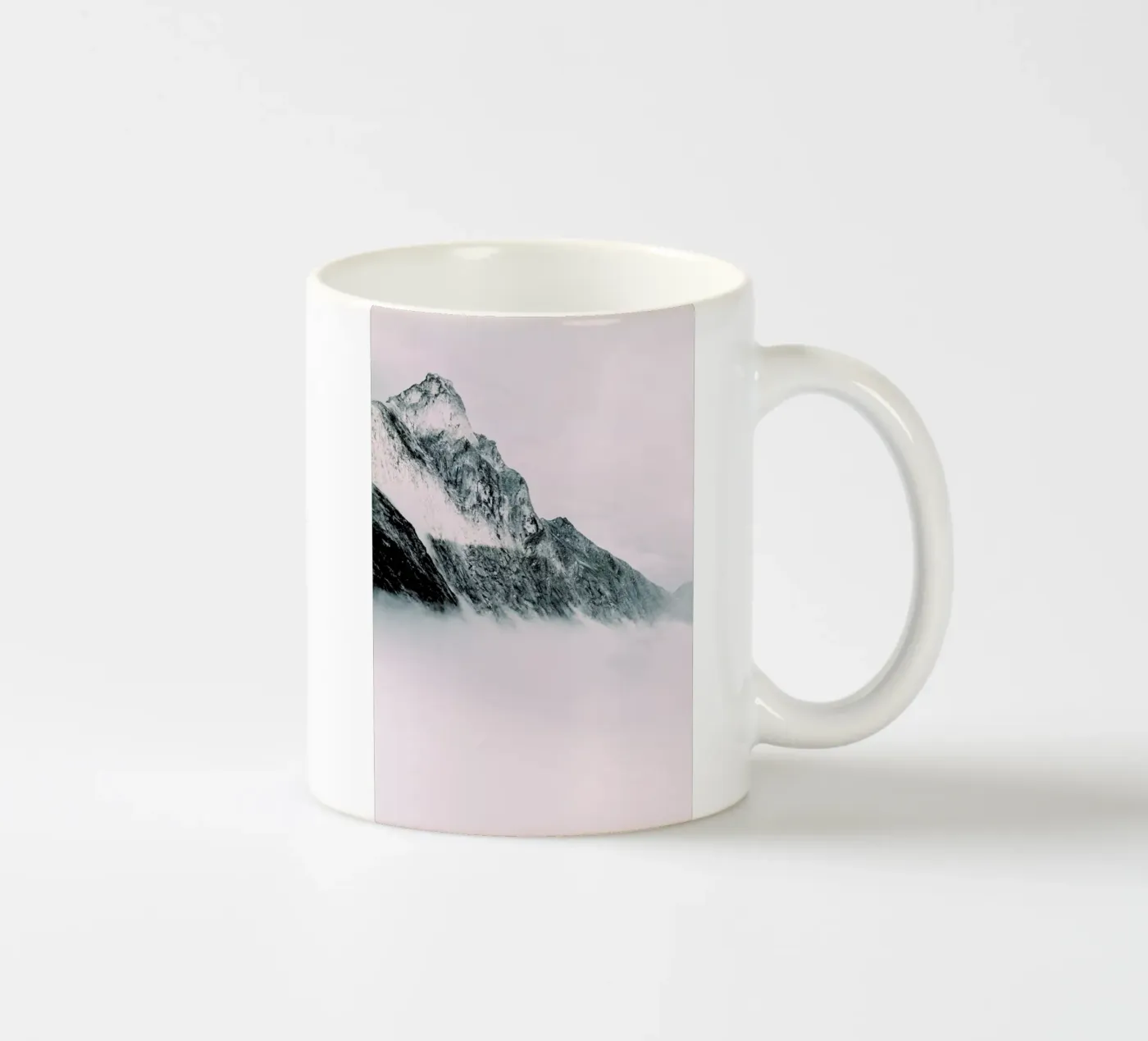 Pink ceramic mug by Chris Abatzis