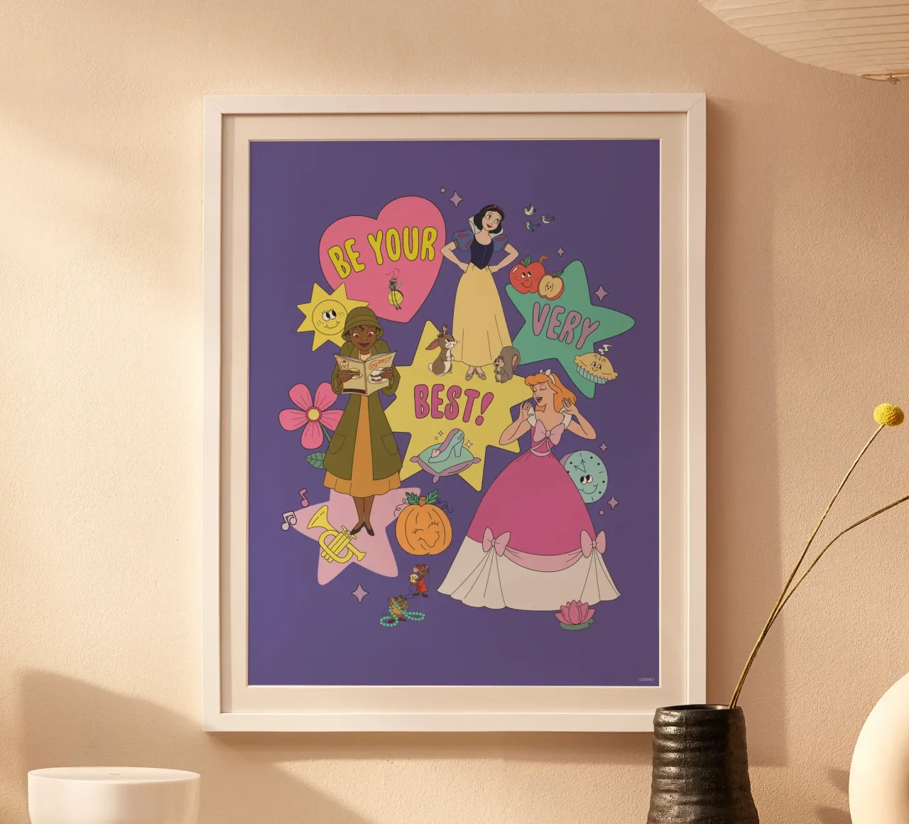 Disney Prinzessinnen - be your very best! poster con telaio in plastica da Disney Princess