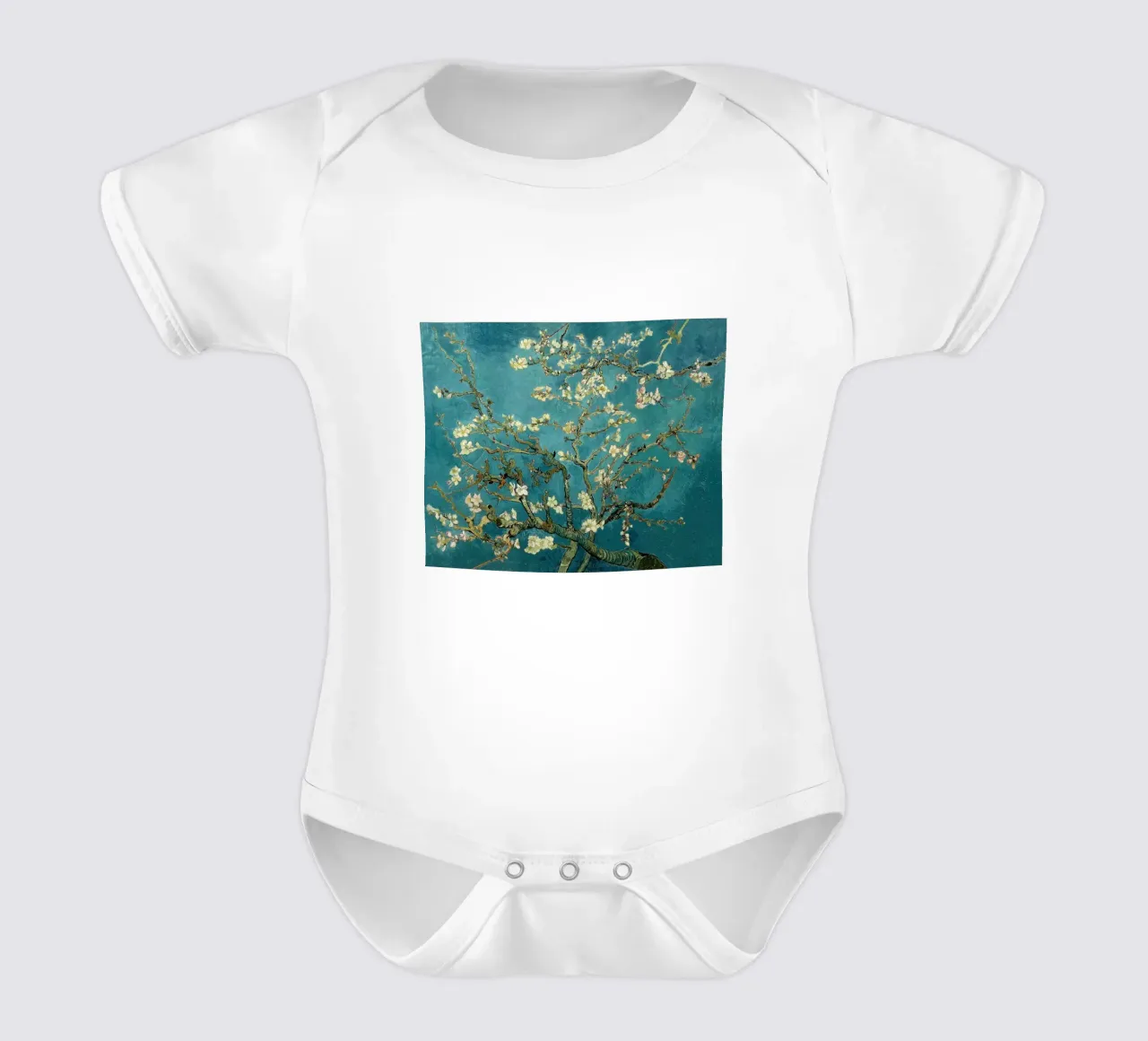 Vincent van Gogh - Mandelblüte Kurzarm Babybody von William Store