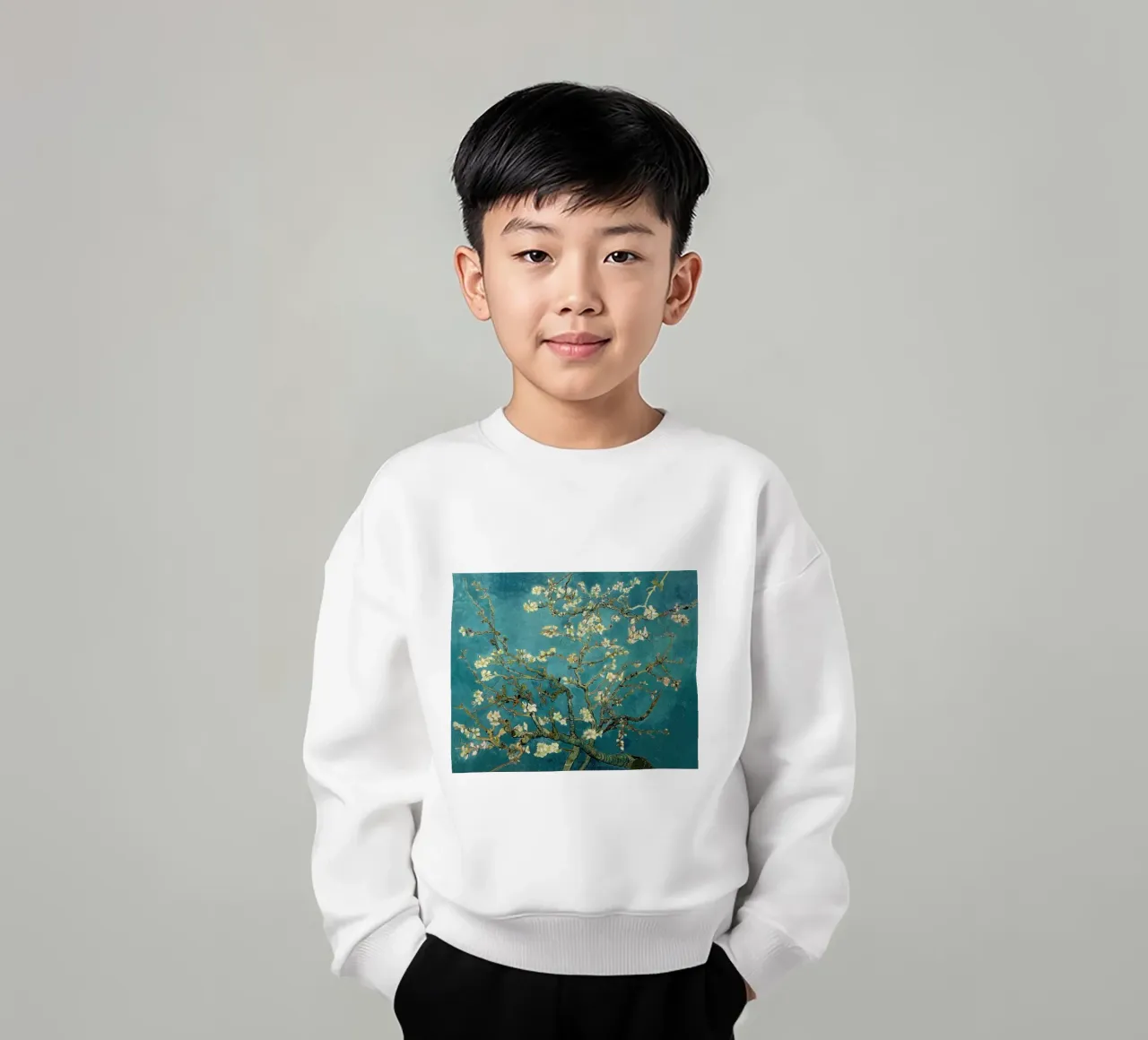 Vincent van Gogh - Mandorlo in fiore felpa bambino da William Store